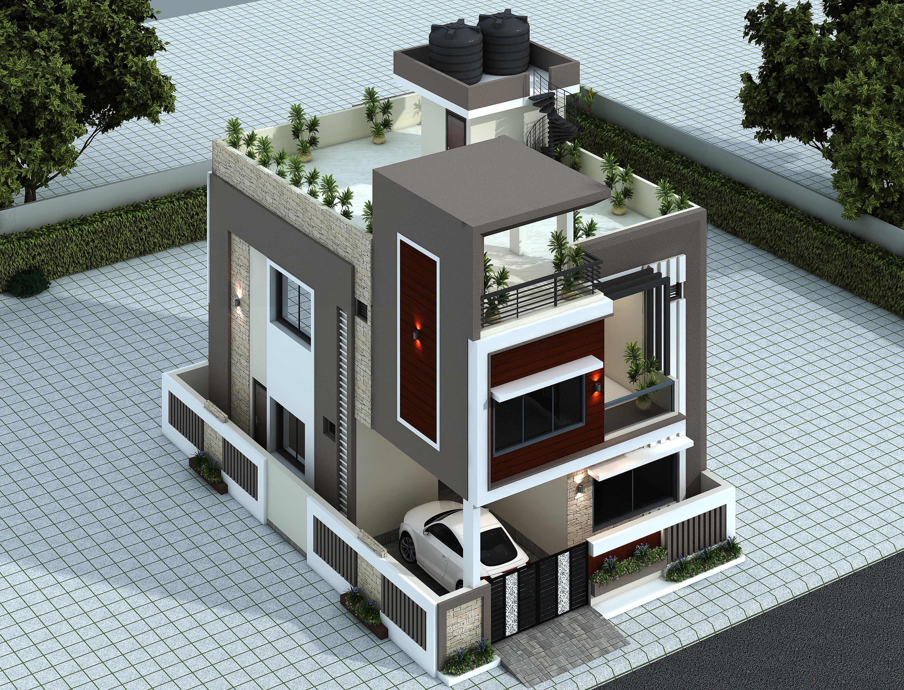 32X40 house plan- 1280 sqft Residential house design At Somalialand thumbnail 2 — Project ID 6195