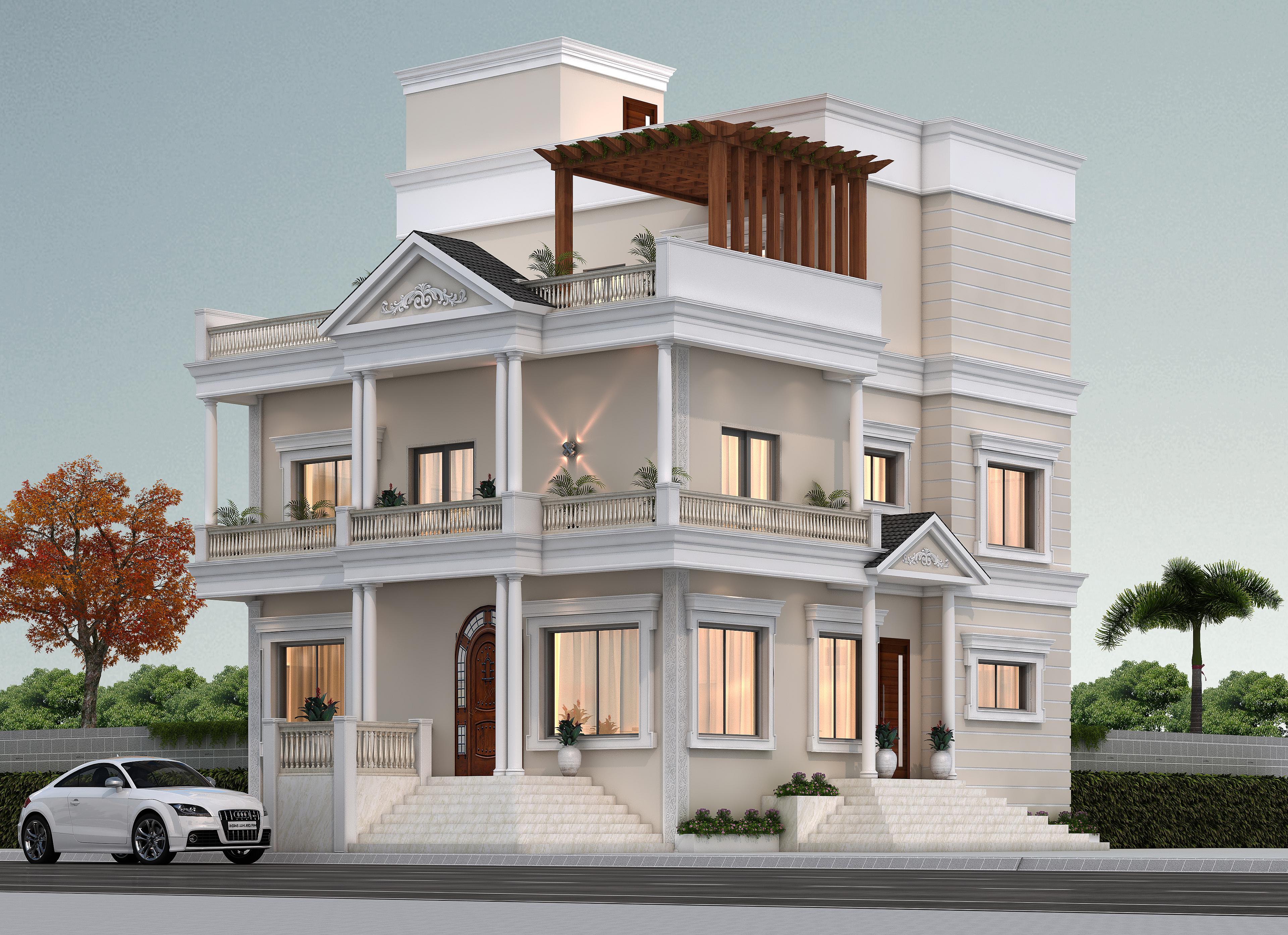 34X34 house plan- 1156 sqft Residential house design At Kakdwip [WB]