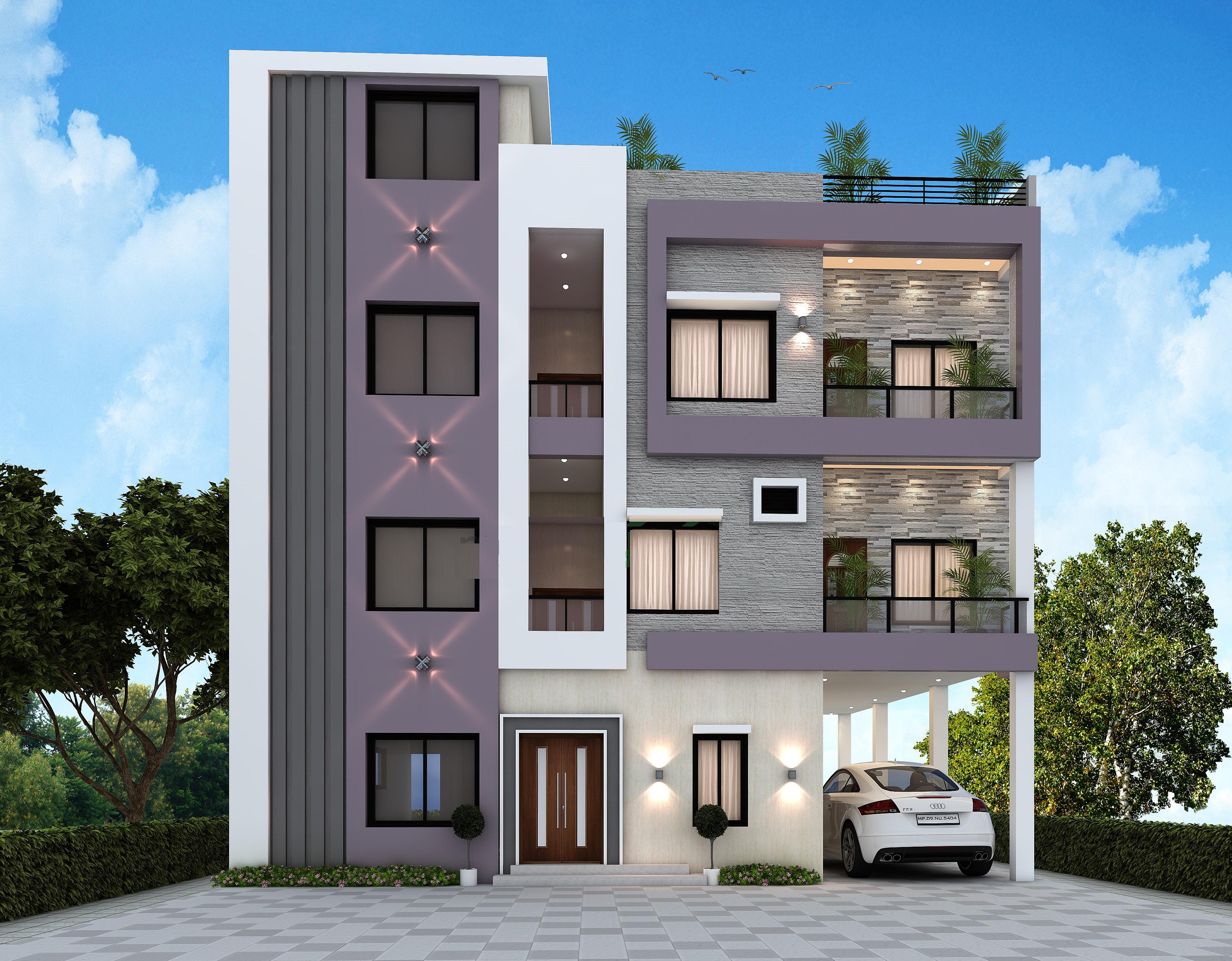 46X40 house plan- 1840 sqft Residential Cum Commercial house design At Rourkela [OR]