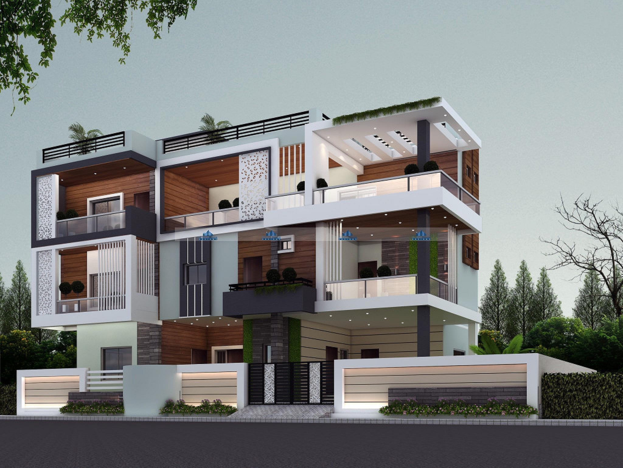 72X50 House With Office plan- 3600 sqft Residential house design At Hazaribagh thumbnail 1 — Project ID 6297