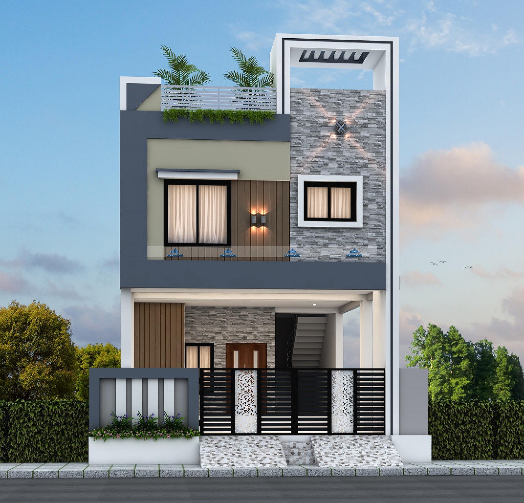 25X72 Apartment plan- 144 sqft Residential Cum Commercial house design At Ranchi thumbnail 1 — Project ID 6303