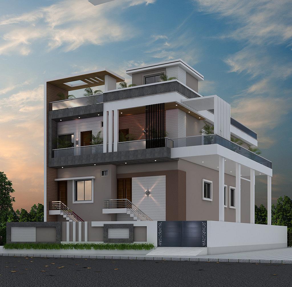 43X58 house plan- 232 sqft Residential house design At Noida