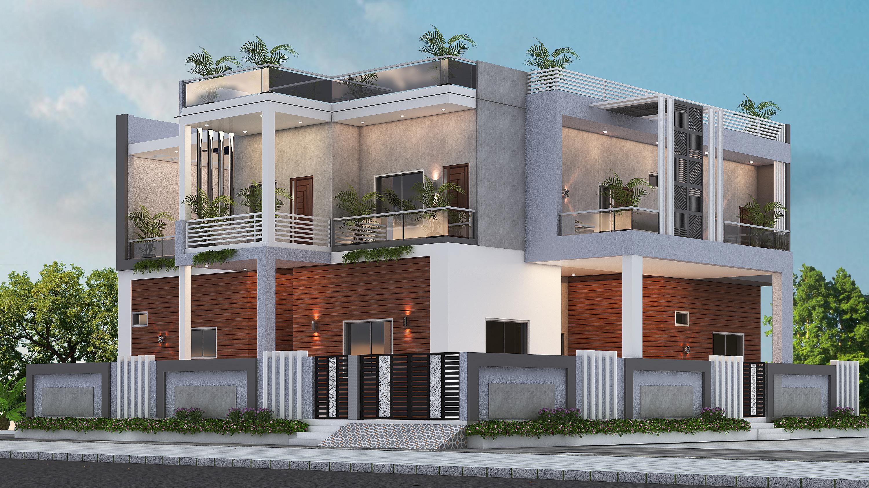 55X60 House Plan- 3300 sq ft Residential House Design at Sittarganj [UT]
