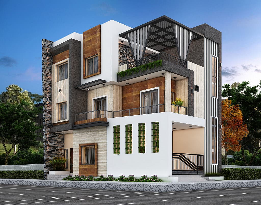 30X38 house plan- 1140 sqft Residential house design At Surat [GA]