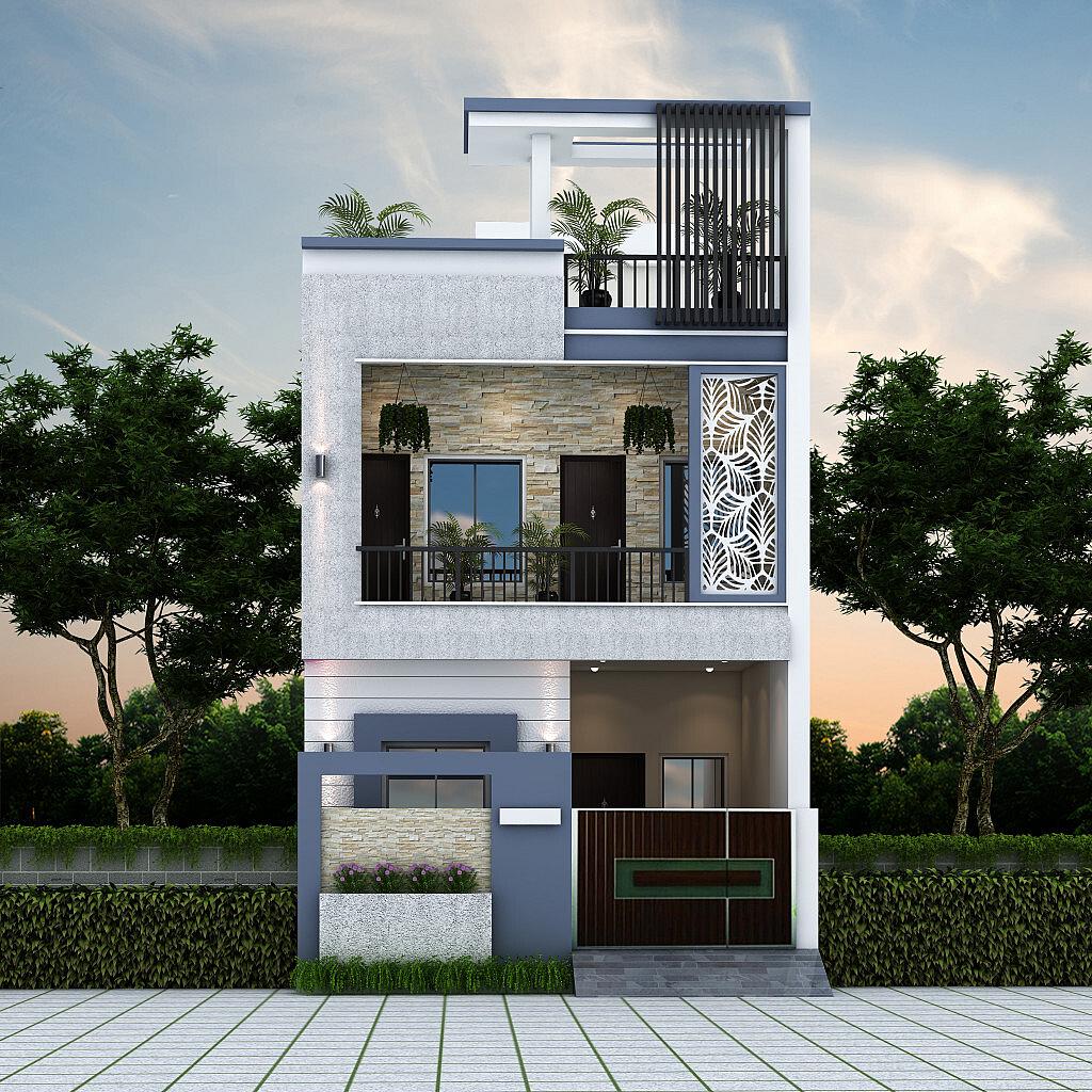 18X48 house plan- 864 sqft Residential house design At Jalandhar-[PB]