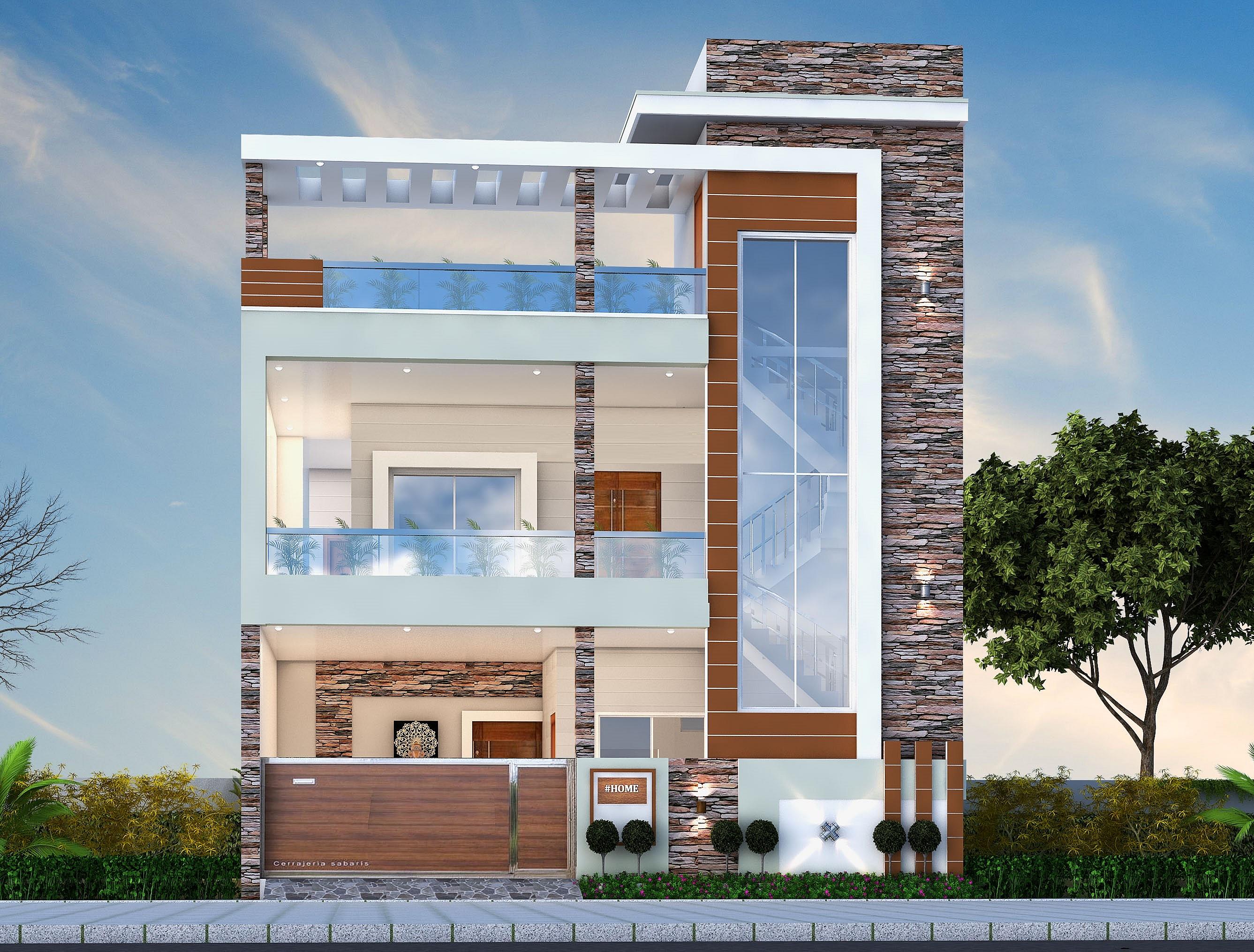 30X60 house plan- 1800 sqft Residential house design At Haldwani — photo 1 — Project ID 6339