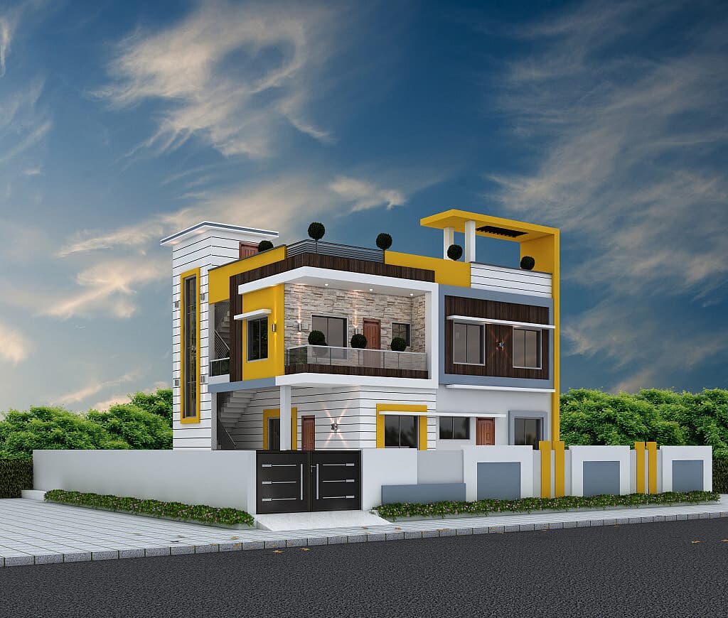 60X60 Apartment plan- 3600 sqft Residential Cum Commercial house design At Kumarghat [TP]