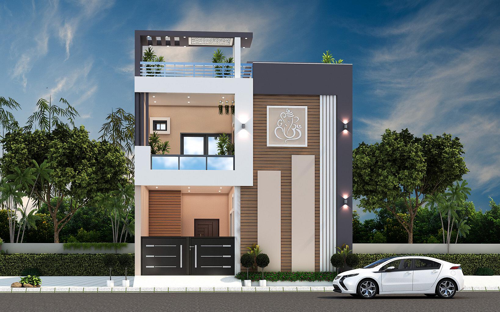 28X60 House with Gym plan- 1680 sqft Residential house design At Ajmer [RJ]