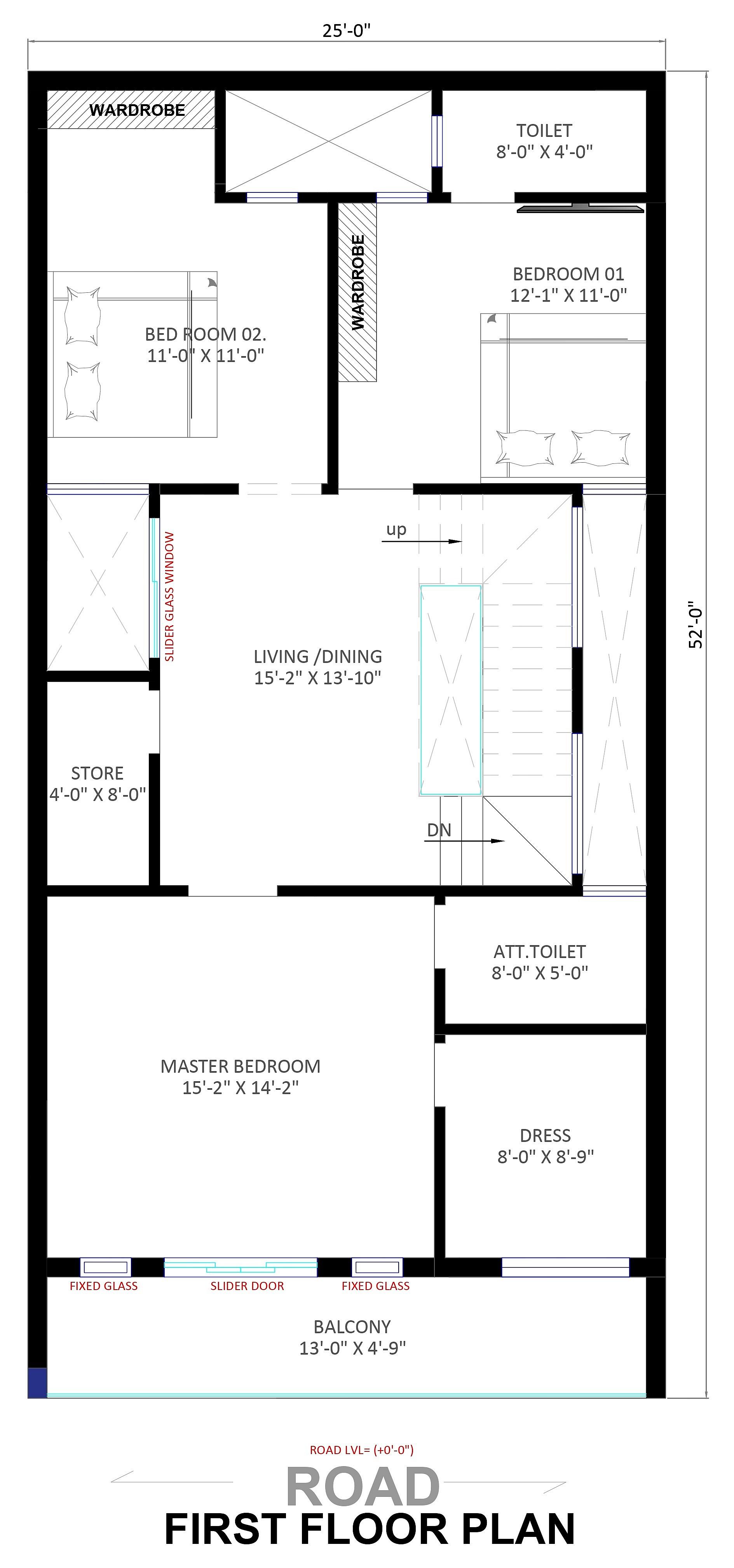 25X50 house plan- 1250 sqft Residential house design At Haridwar thumbnail 3 — Project ID 6347