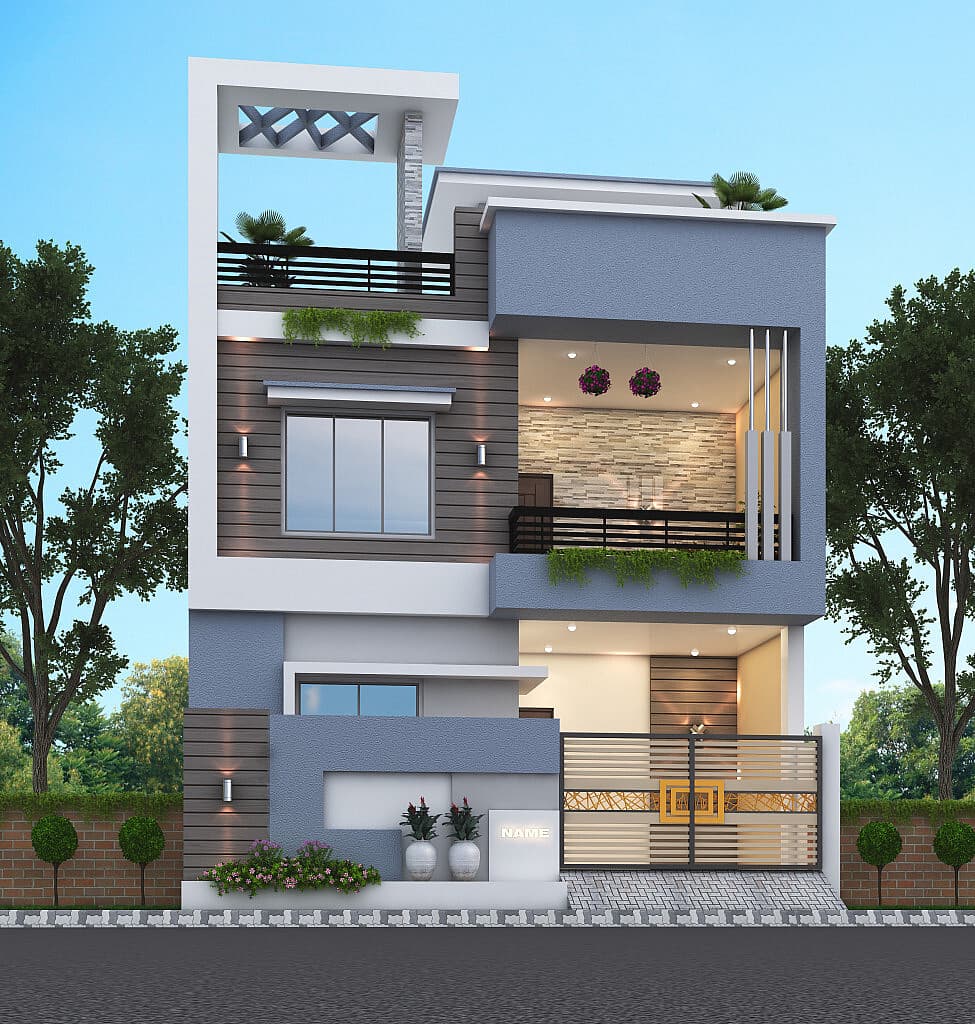25X37 House Plan- 925 sq ft Residential House Design at Bhopal [MP]