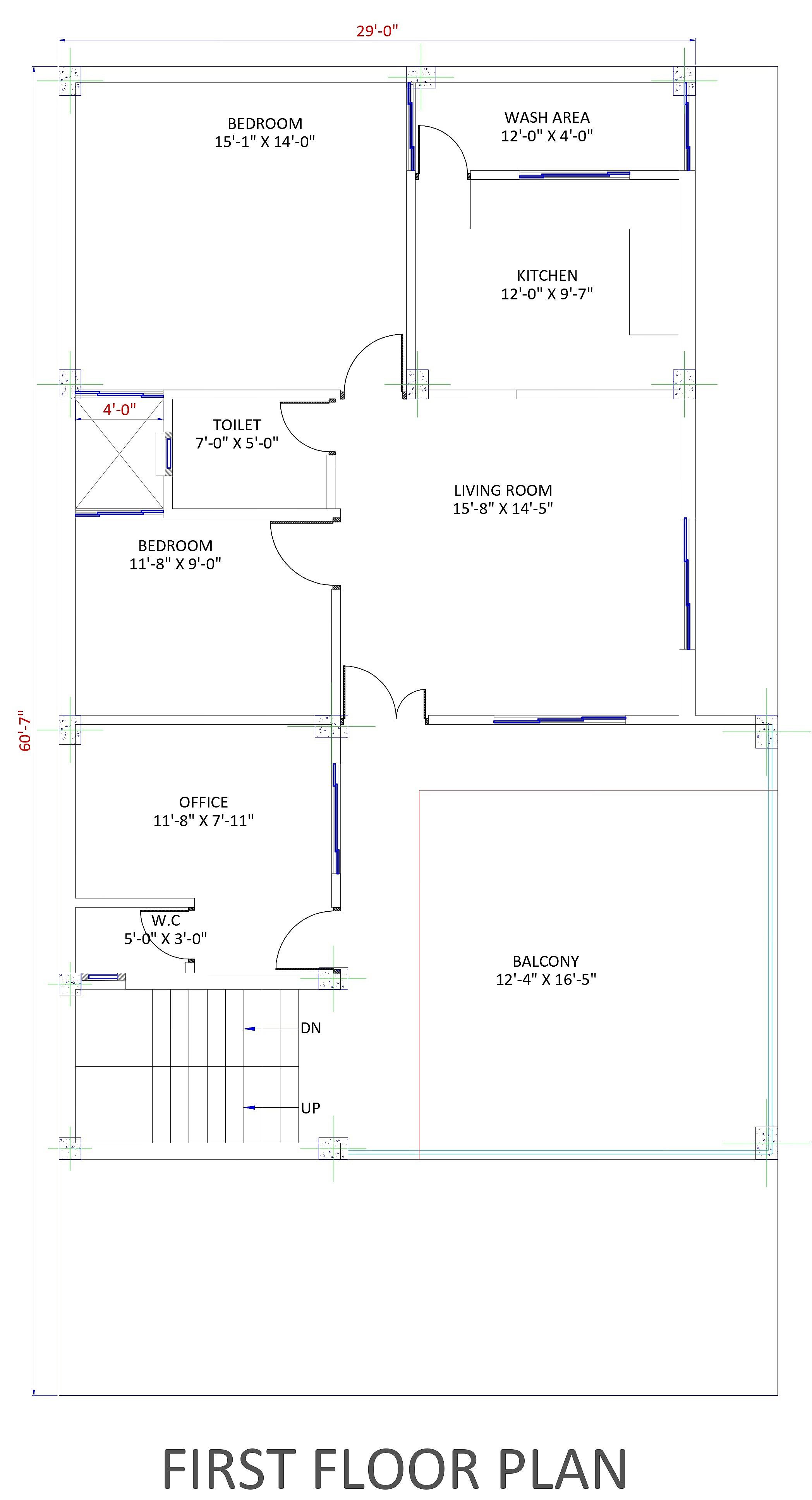 33X60 house plan- 180 sqft Residential house design At Hardwar thumbnail 3 — Project ID 6383