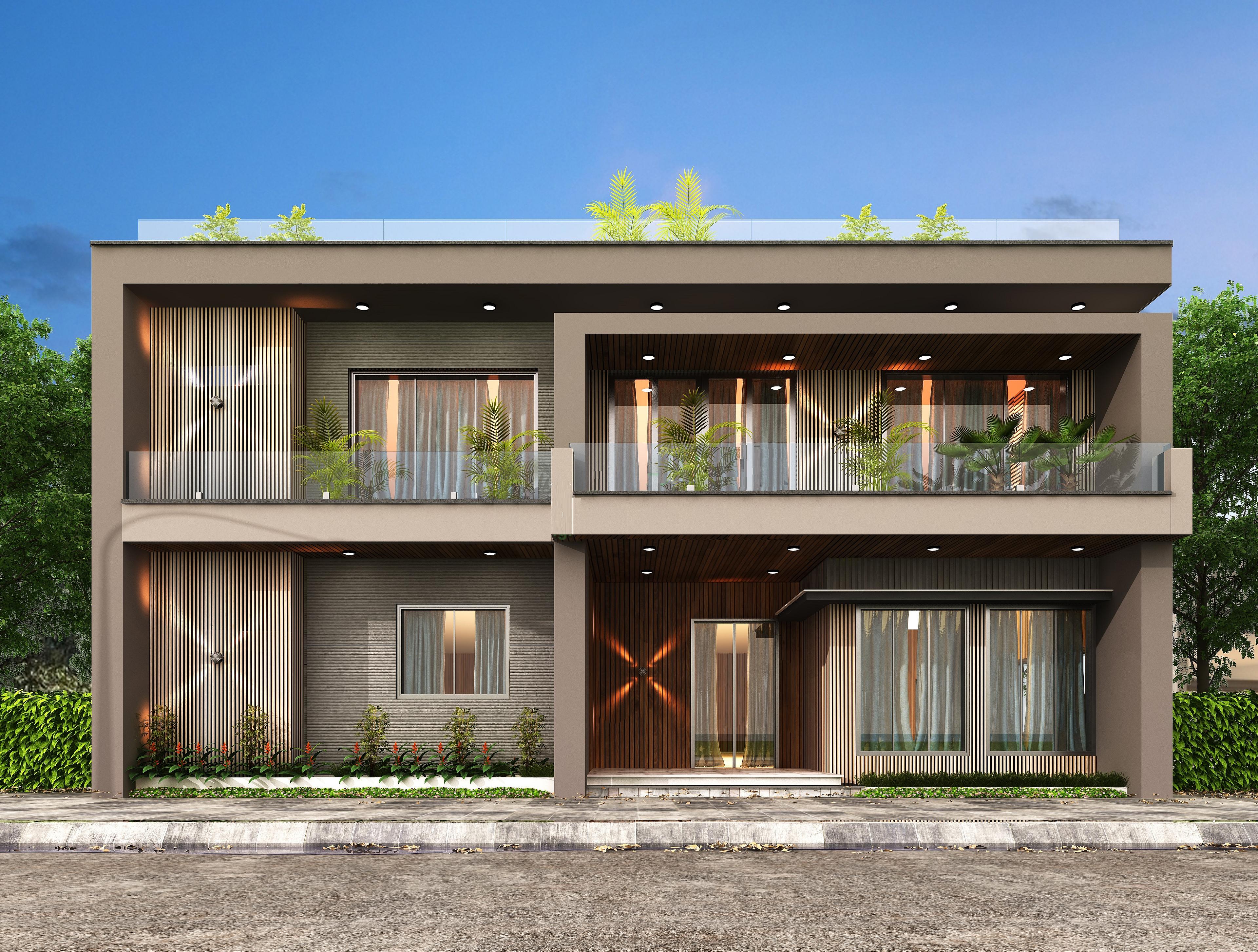 52X66 house plan- 3432 sqft Residential house design At Raipur [CH]