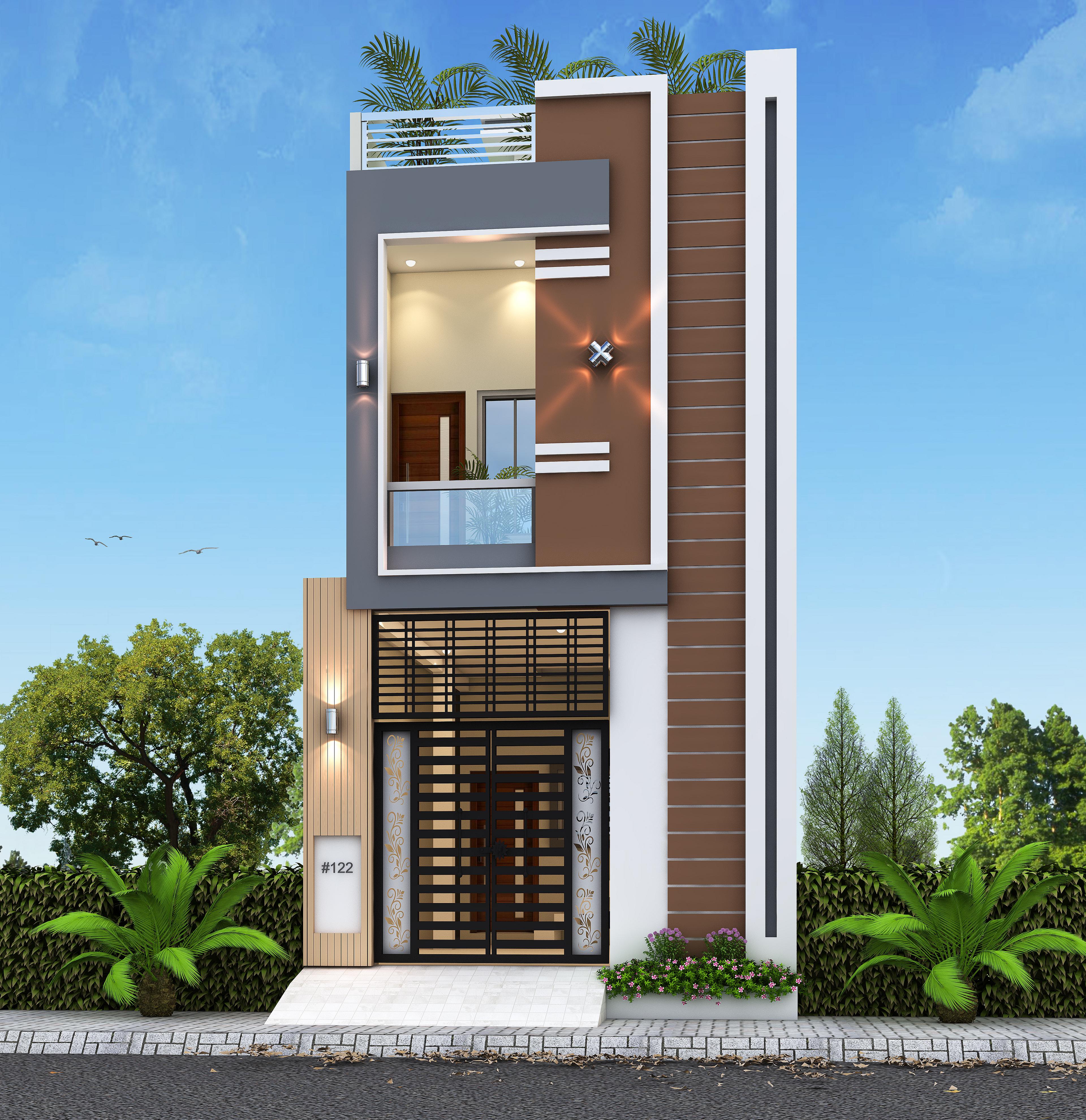 15X45 house plan- 675 sqft Residential house design At Hyderabad thumbnail 1 — Project ID 6404