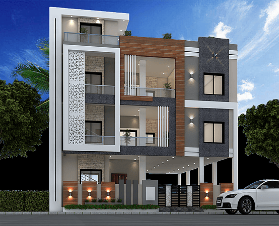 42X44 House Plan- 1848 sq ft Residential Cum Commercial House Design at Raruan [OR]