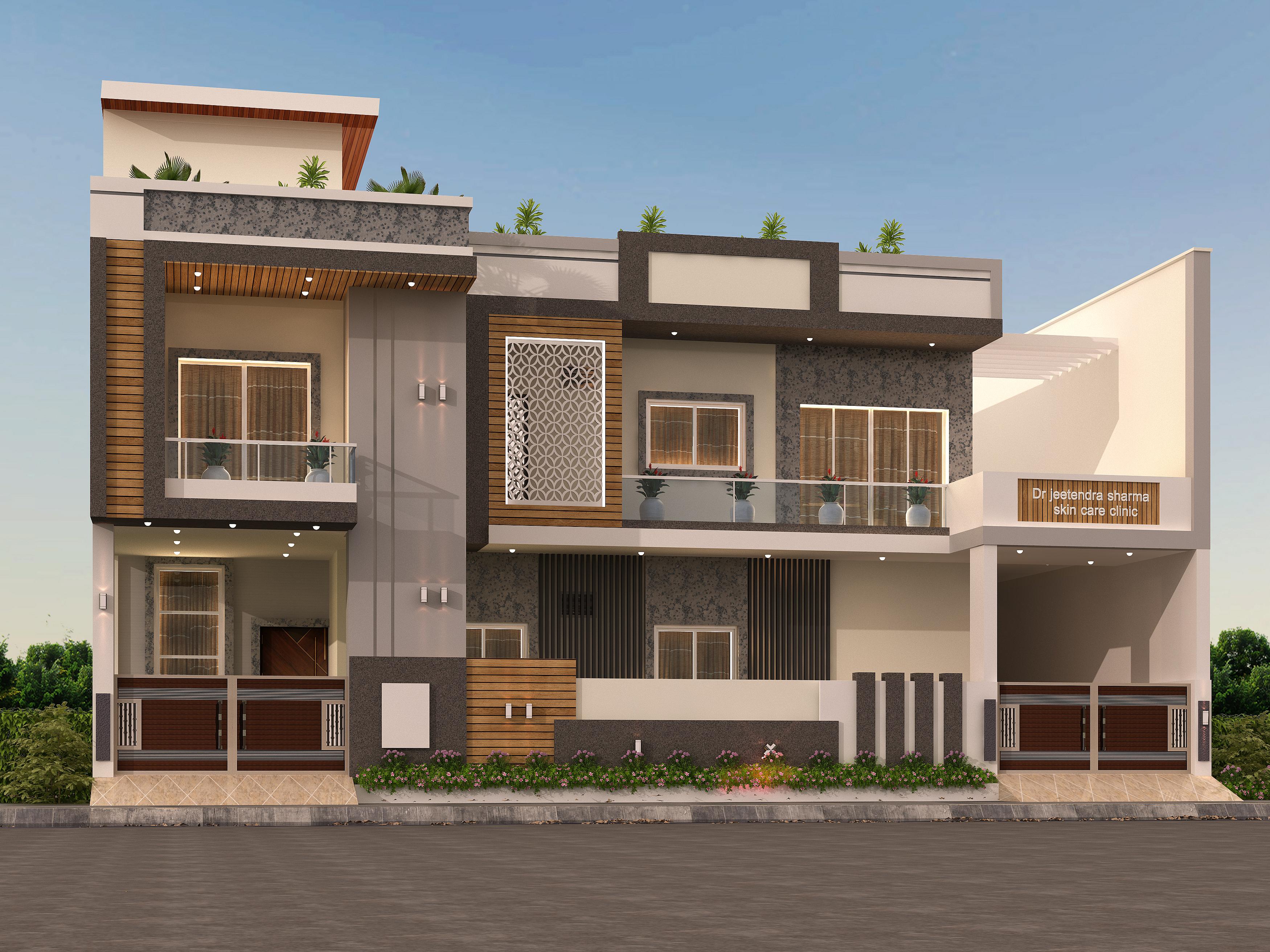 60X62 Hospital plan- 3720 sqft Residential Cum Commercial house design At Kota [RJ]