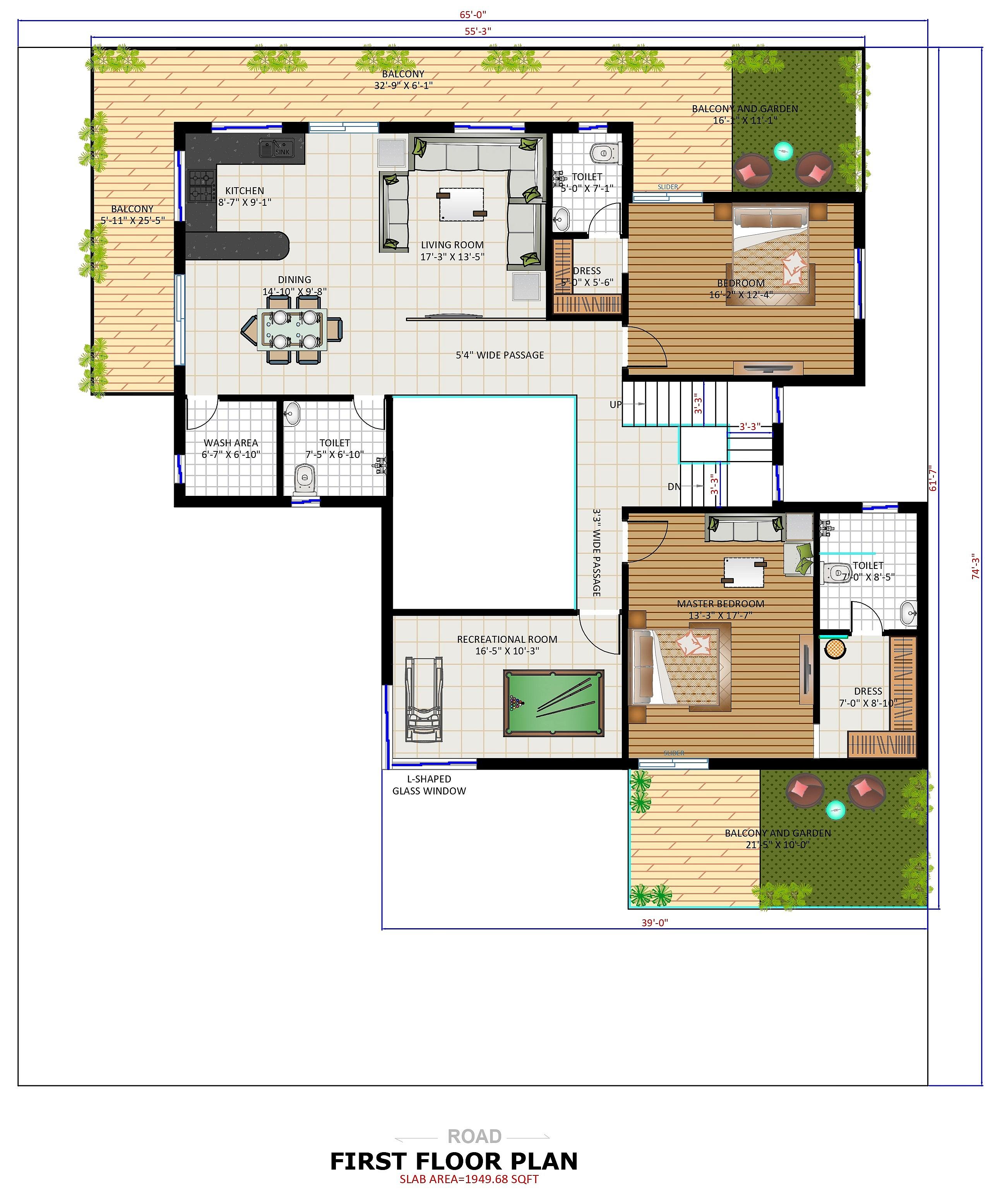 100X130 House With Office plan- 13000 sqft Residential Cum Commercial house design At Siwan thumbnail 5 — Project ID 6426