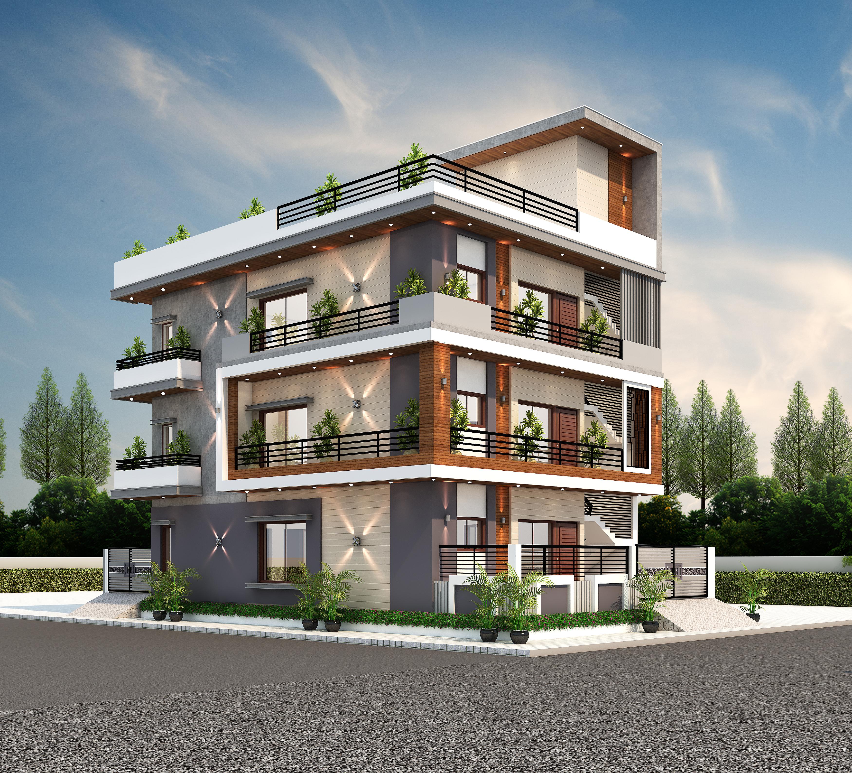 30X60 house plan- 1800 sqft Residential house design At MOHALI thumbnail 1 — Project ID 6495