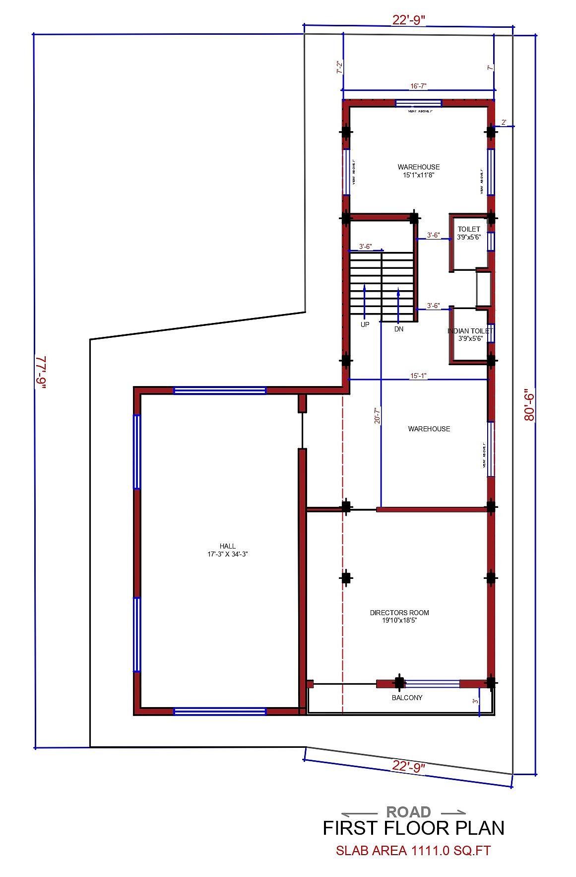 25X80 House With Office plan- 2000 sqft Residential Cum Commercial house design At Baidyabatti thumbnail 3 — Project ID 6499