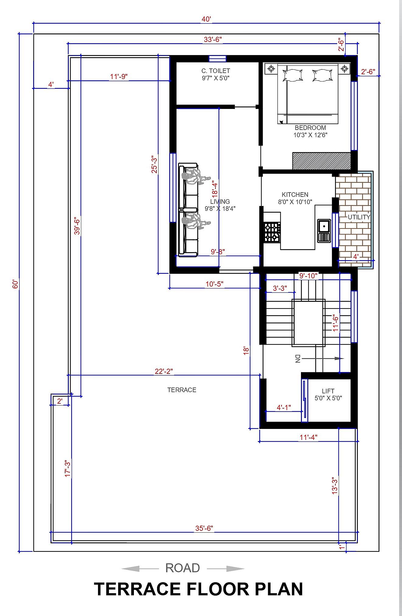 40X60 Apartment plan- 24000 sqft Residential Cum Commercial house design At Varadaiahpalem thumbnail 3 — Project ID 6506