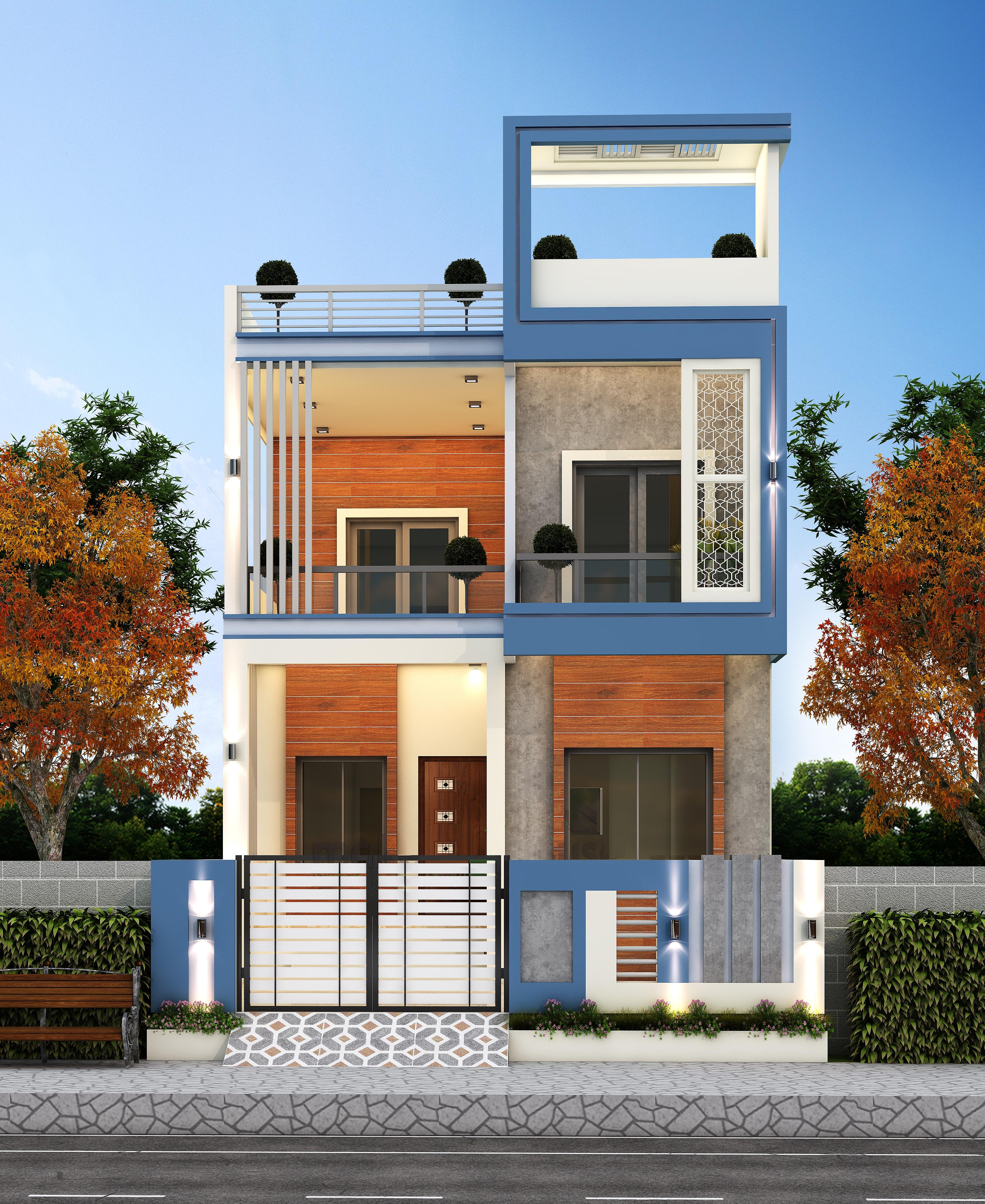 22X85 House Plan- 1870 sq ft Residential House Design at Vellore [TN]