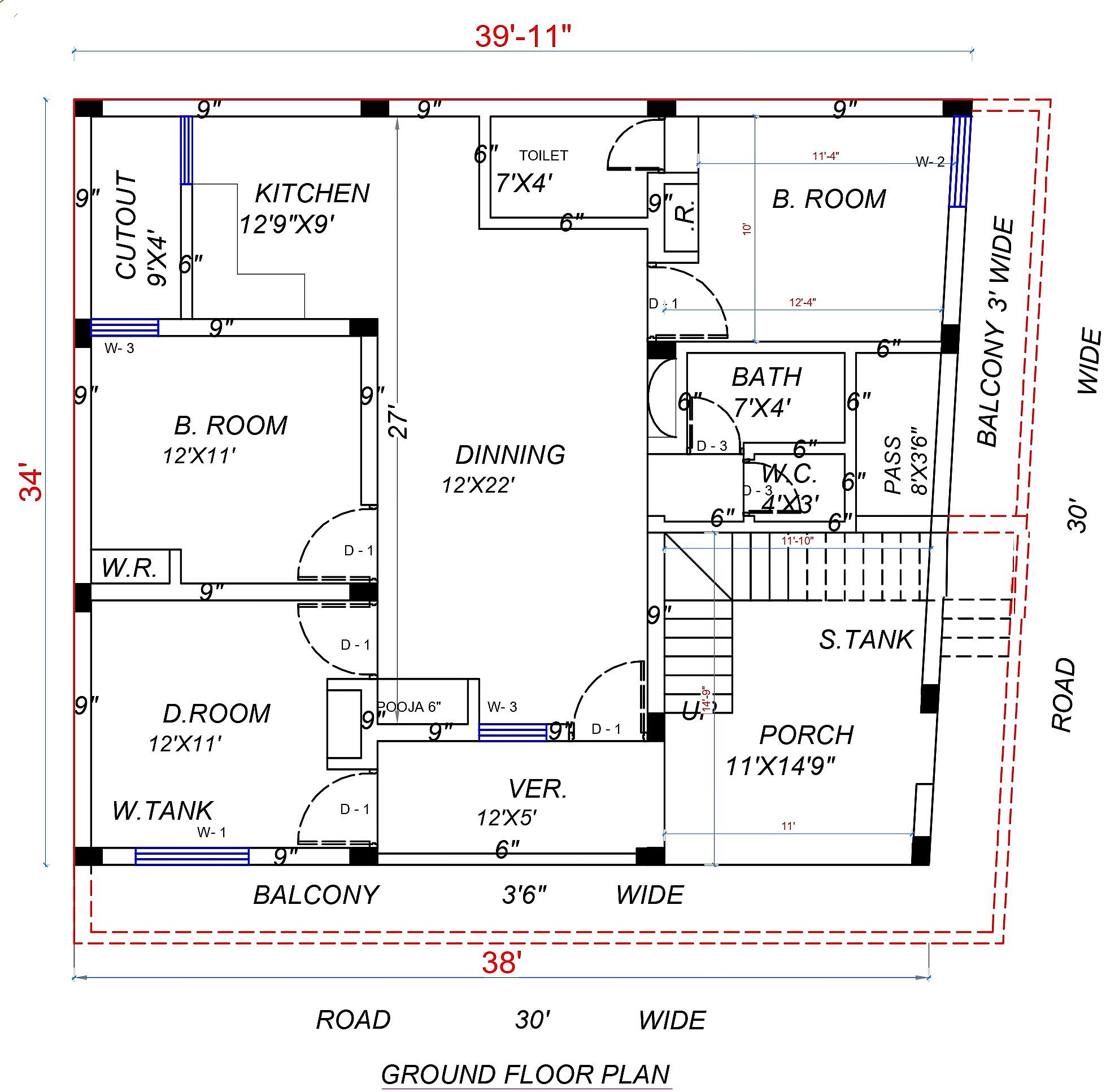 40X34 House With Shop Design thumbnail 2 — Project ID 6523