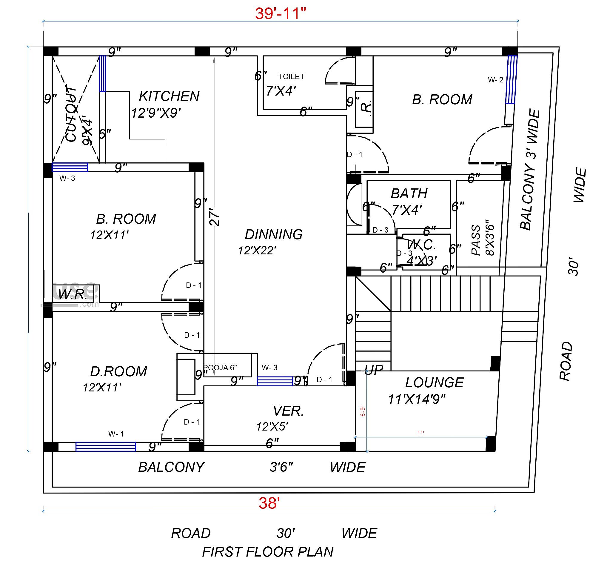 40X34 House With Shop Design thumbnail 3 — Project ID 6523