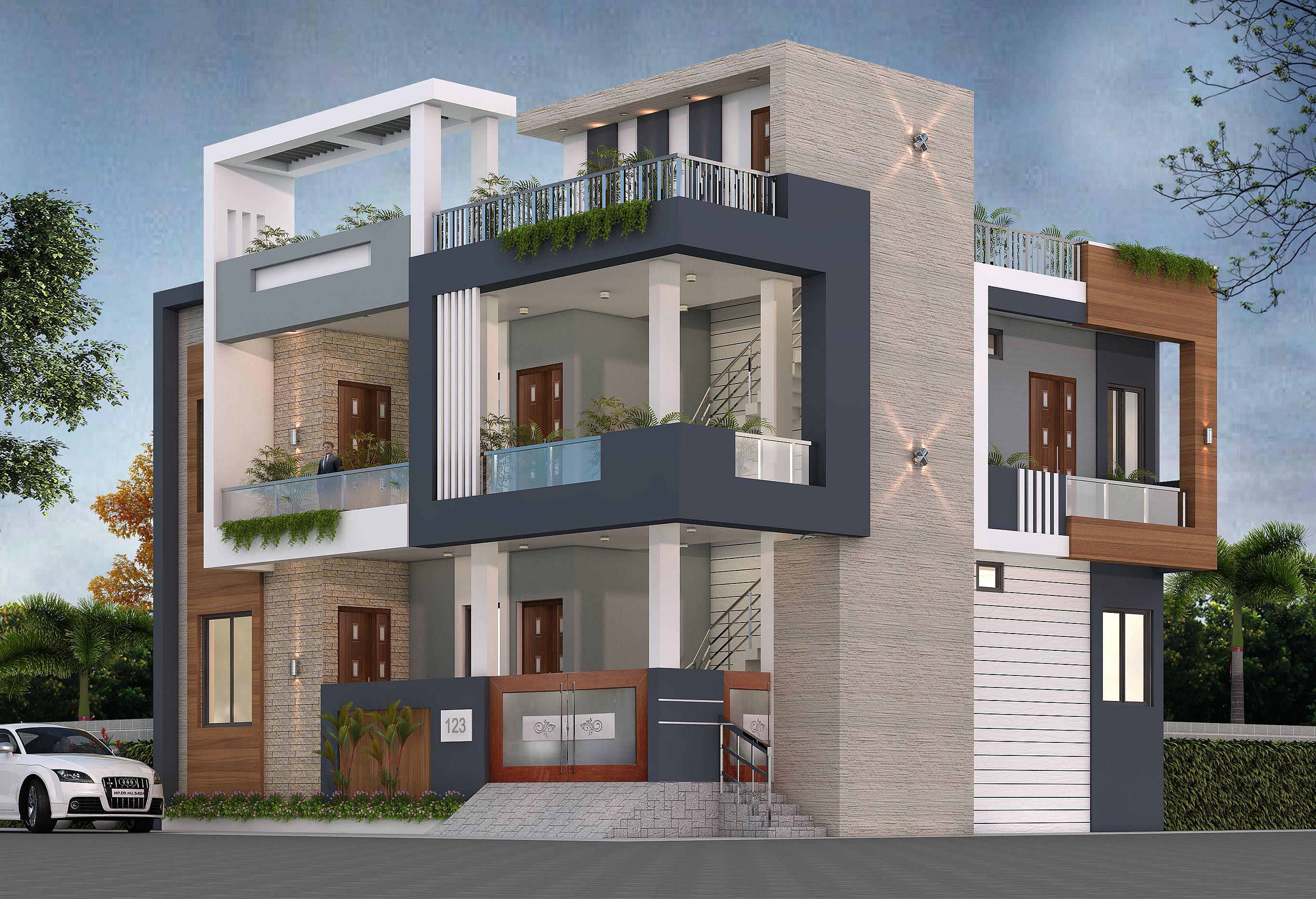 40X34 House With Shop Design