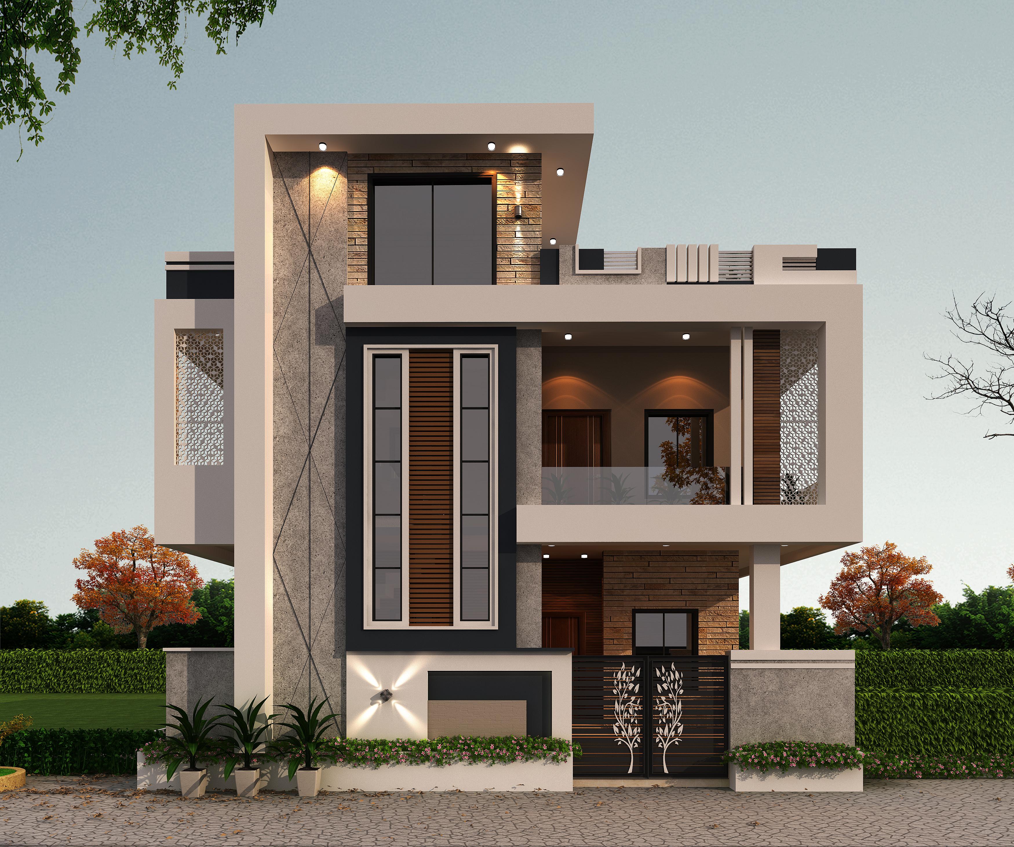 30X45 House Plan- 1350 sq ft Residential House Design at Hubli [MP]