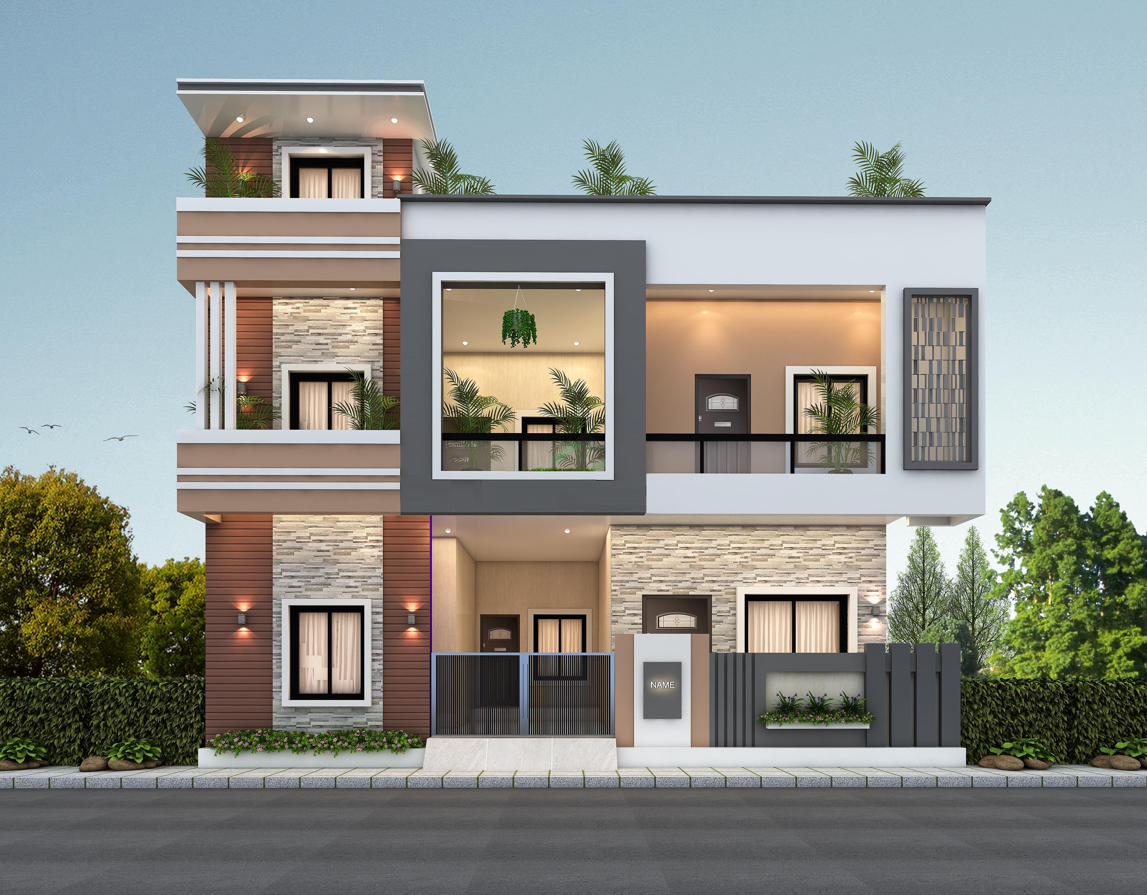 40X50 House Plan- 2000 sq ft Residential Cum Commercial House Design at Sikar [RJ]