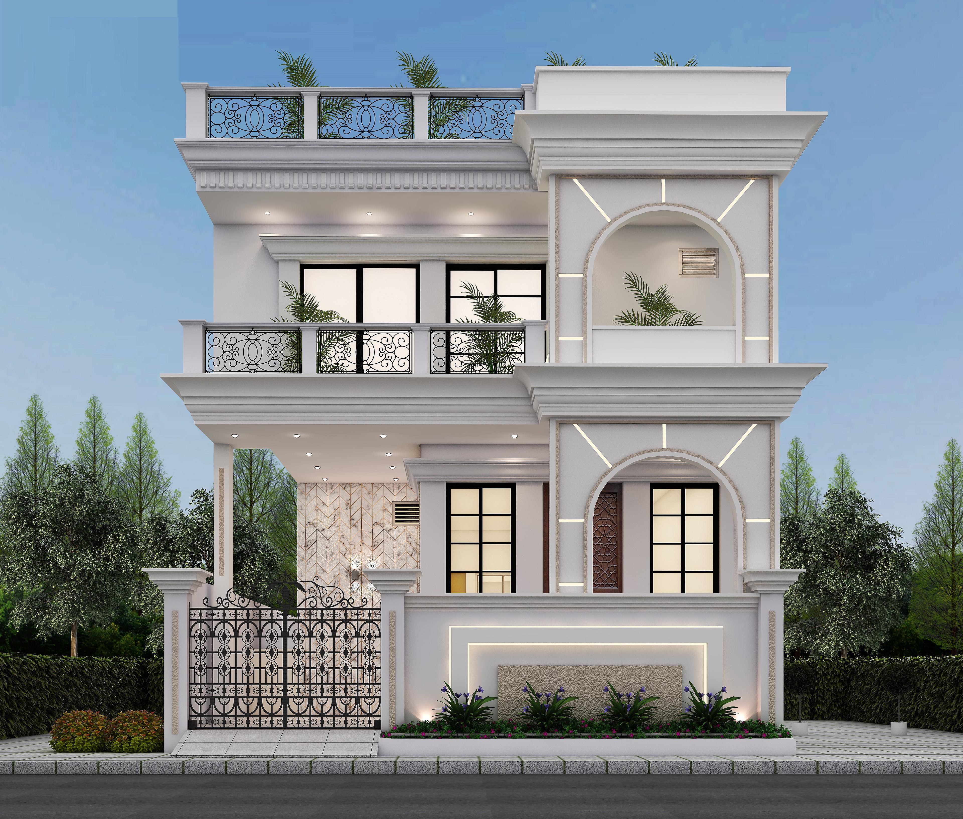 27X50 House Plan- 1350 sq ft Residential House Design at AhmadabadCity [GJ]