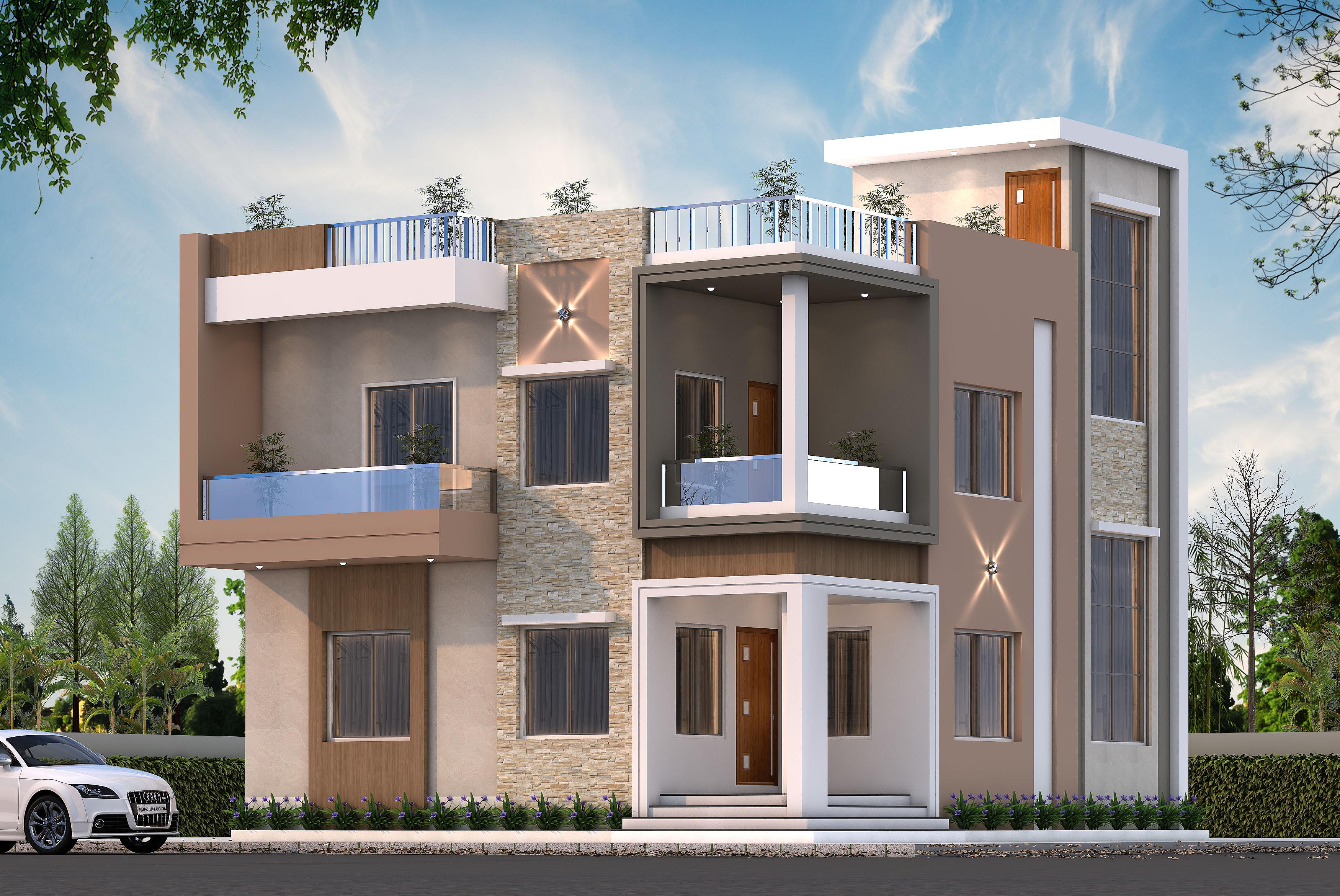 34X30 House Plan- 1020 sq ft Residential House Design at Gangarampur [WB]