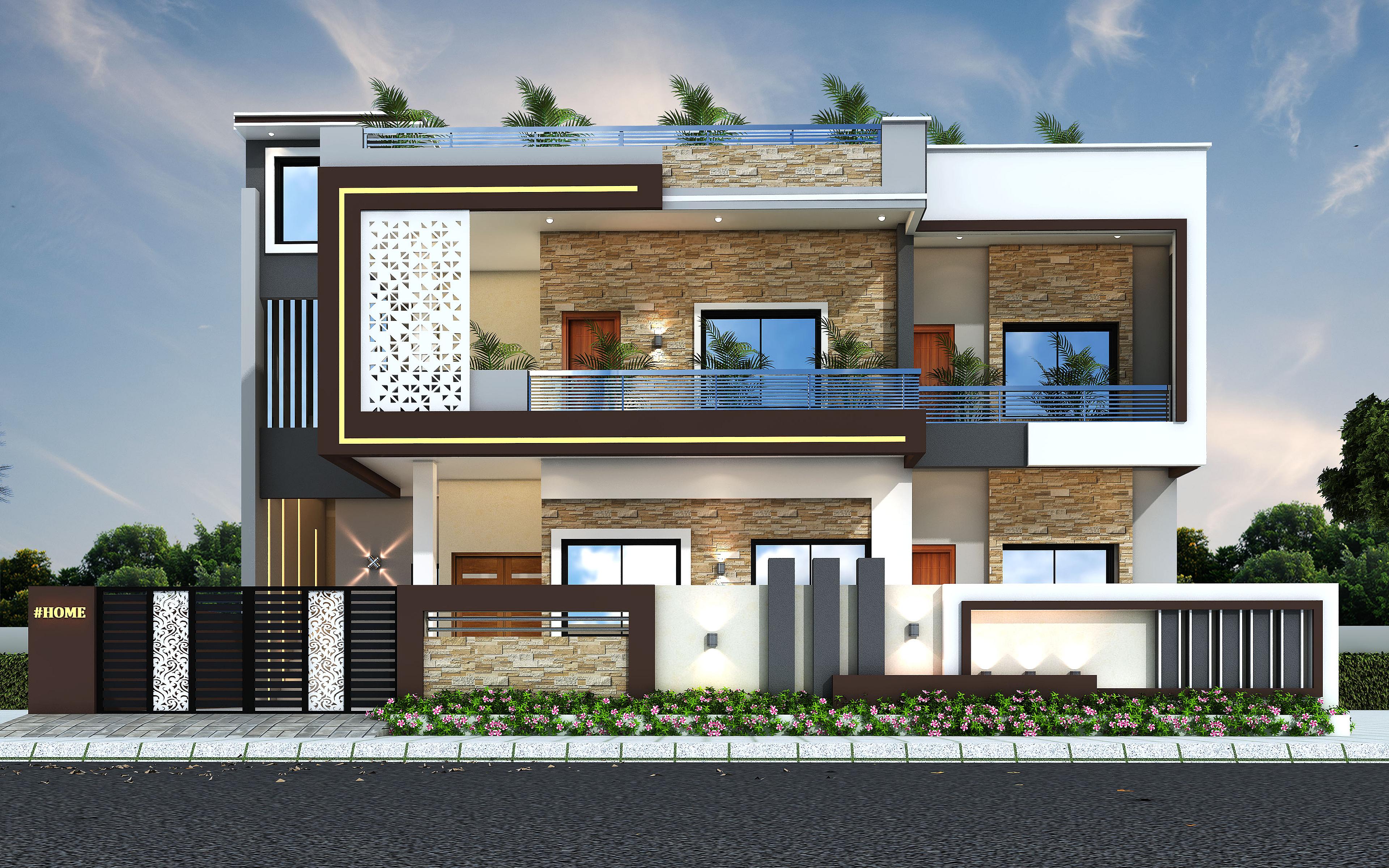 50X90 House Plan- 4500 sq ft Residential House Design at Mohali [PB]