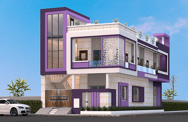 24X65 House Plan- 1560 sq ft Residential House Design at Khandwa thumbnail 1 — Project ID 6644