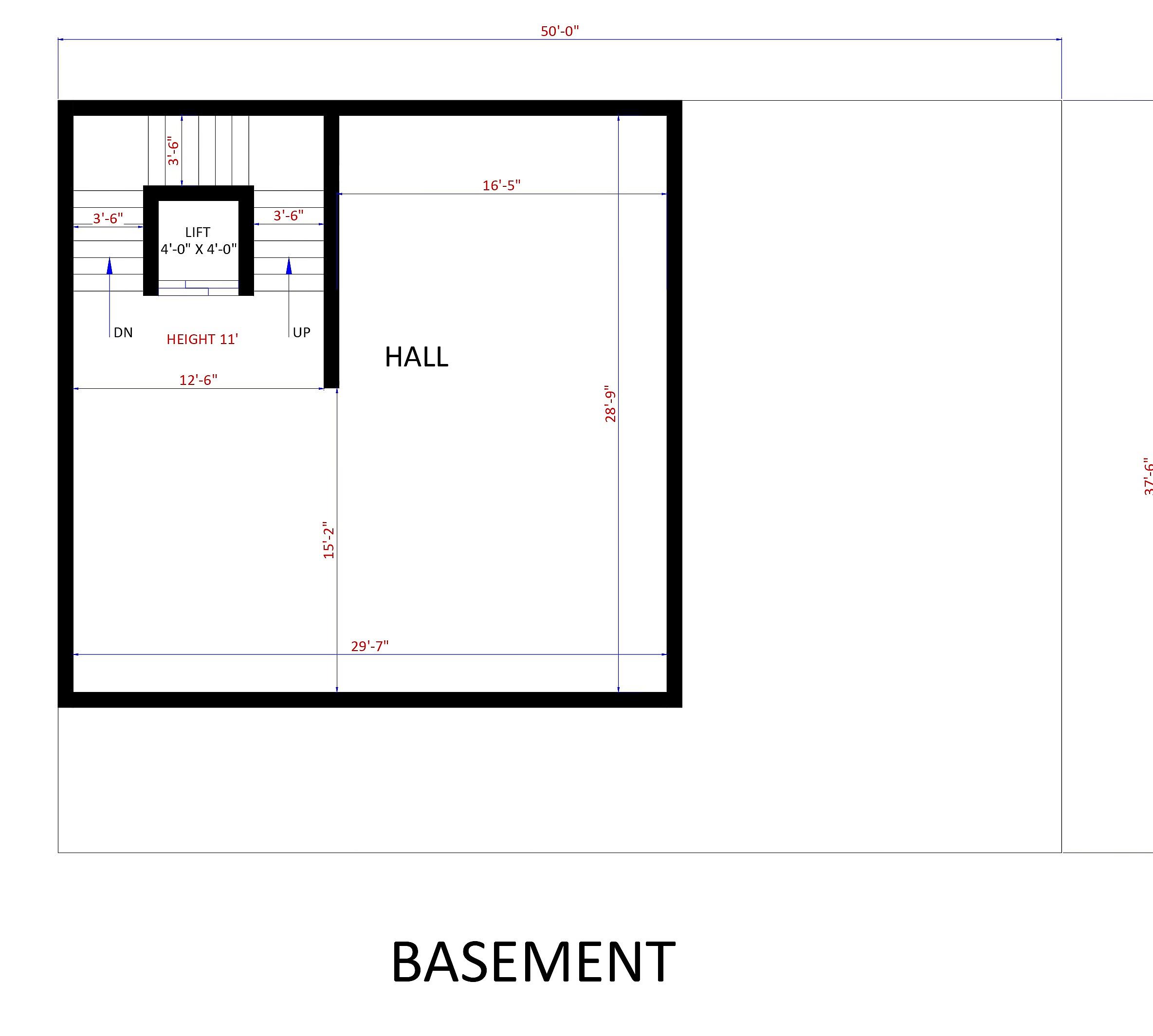 50X40 House Plan- 2000 sq ft Residential House Design at Yamuna Nagar — photo 1 — Project ID 6648