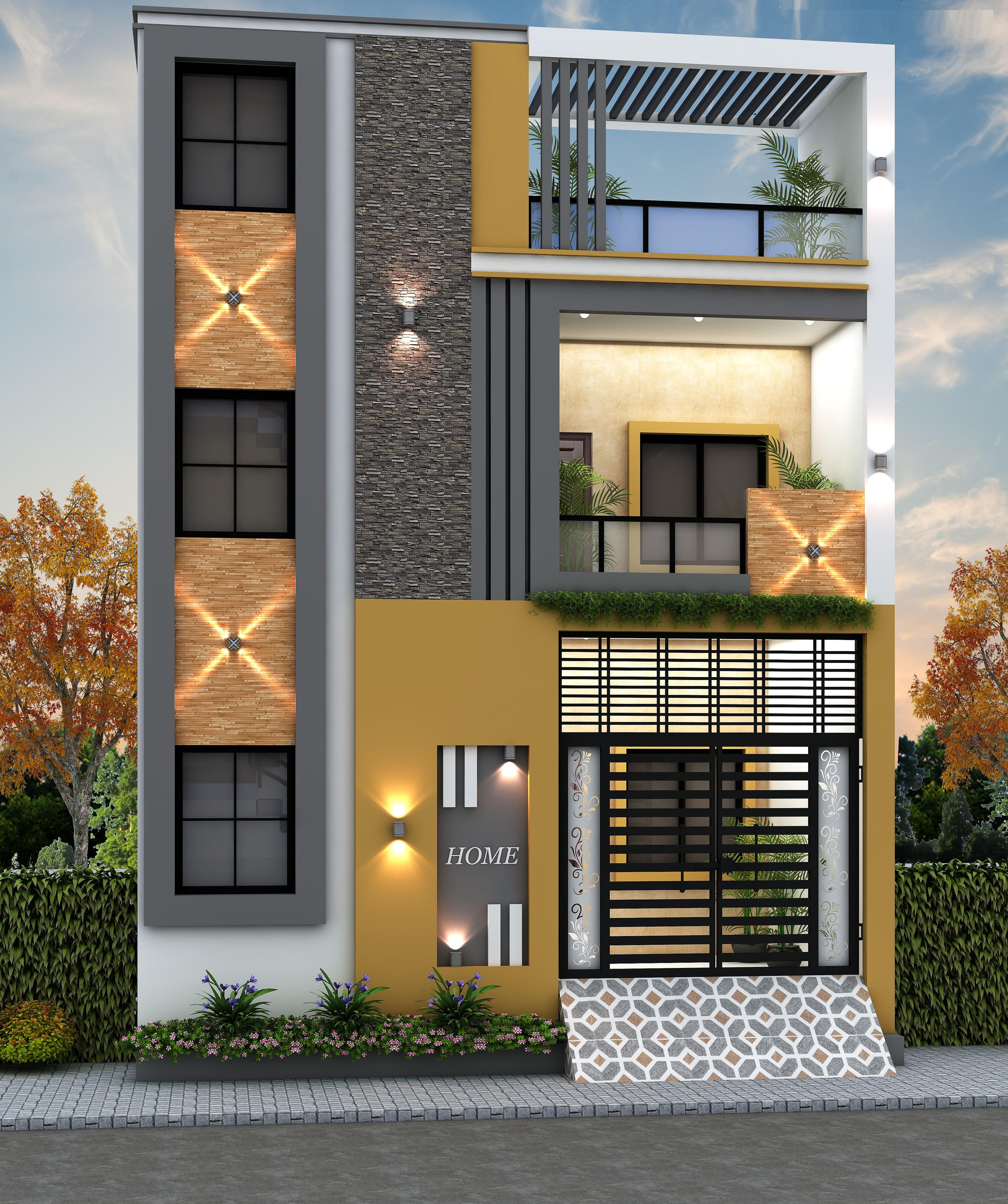 26X40 House Plan- 1040 sq ft Residential House Design at Dewas [MP]
