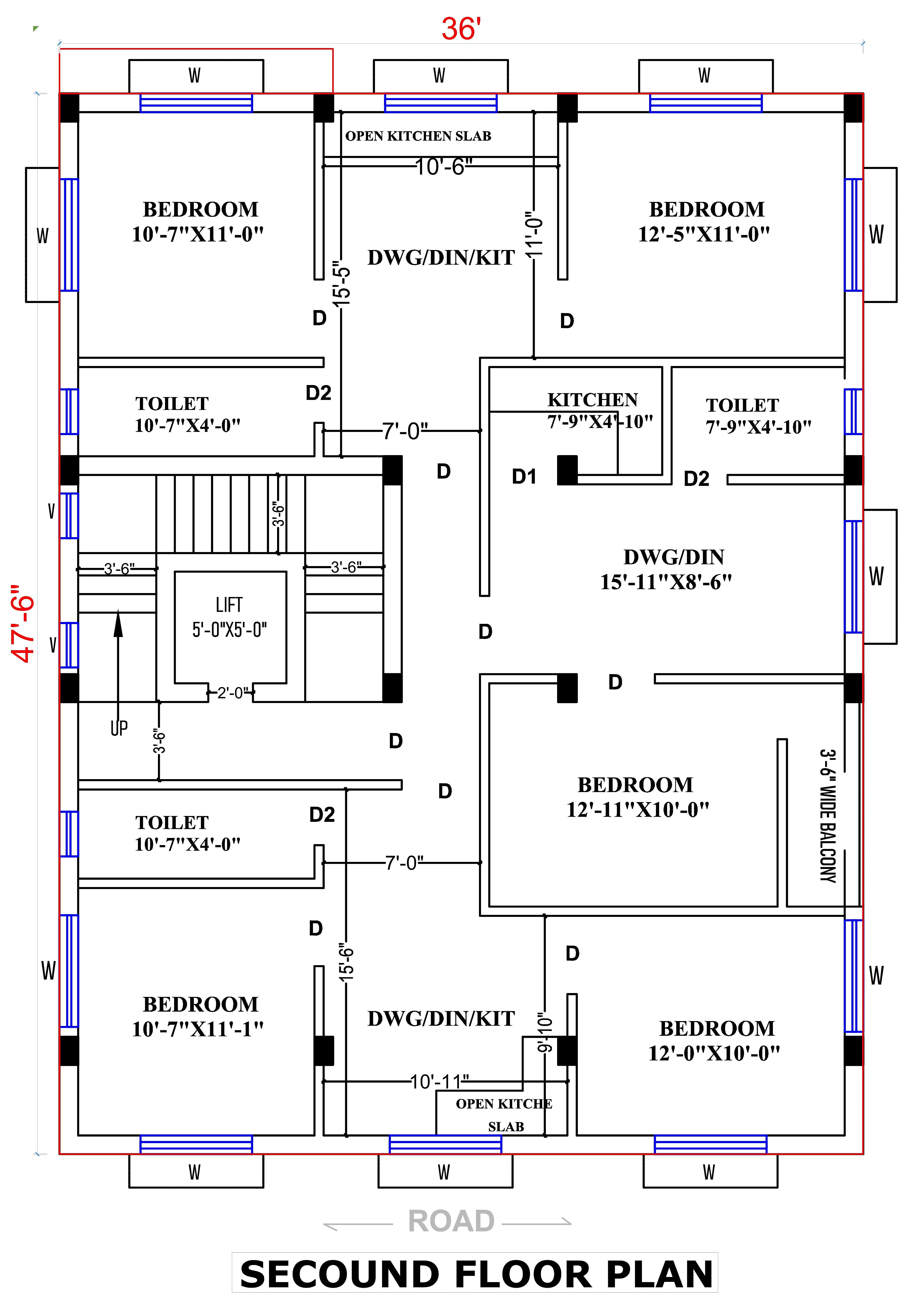 40X50 Multi Storey Apartment Plan- 2000 sq ft Residential Cum Commercial House Design at Rourkela thumbnail 4 — Project ID 6675