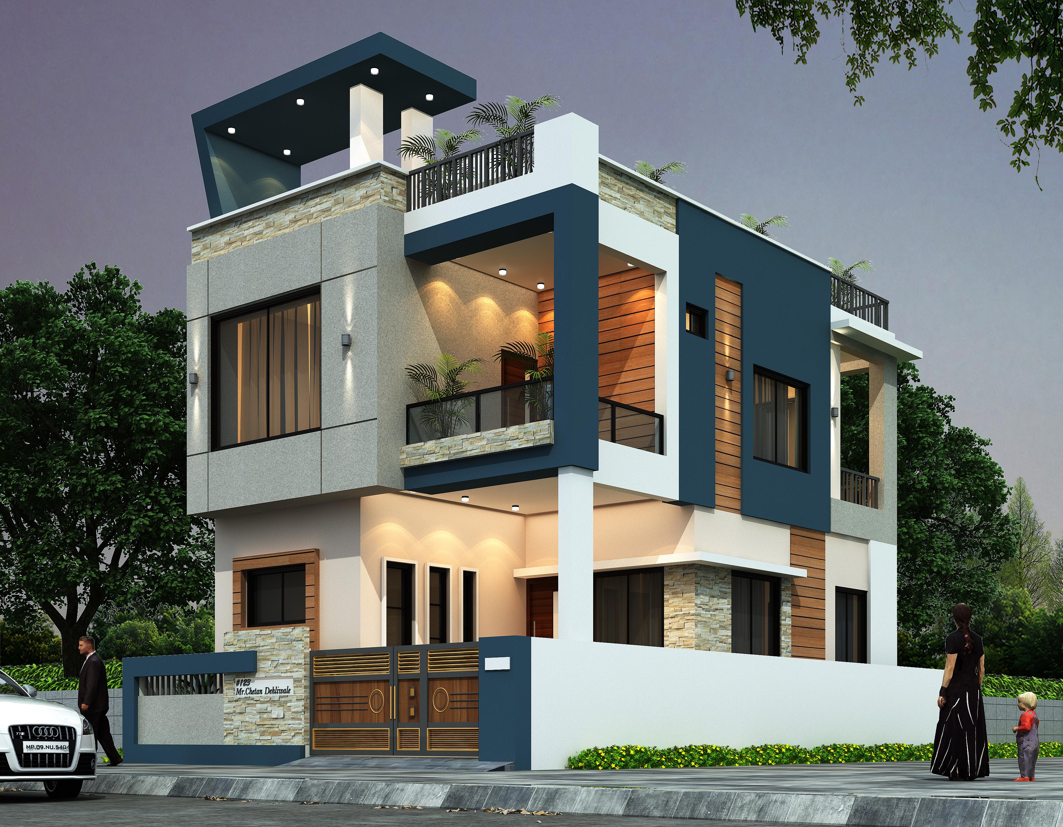 25X34 House Plan- 850 sq ft Residential House Design at Pune [MH]