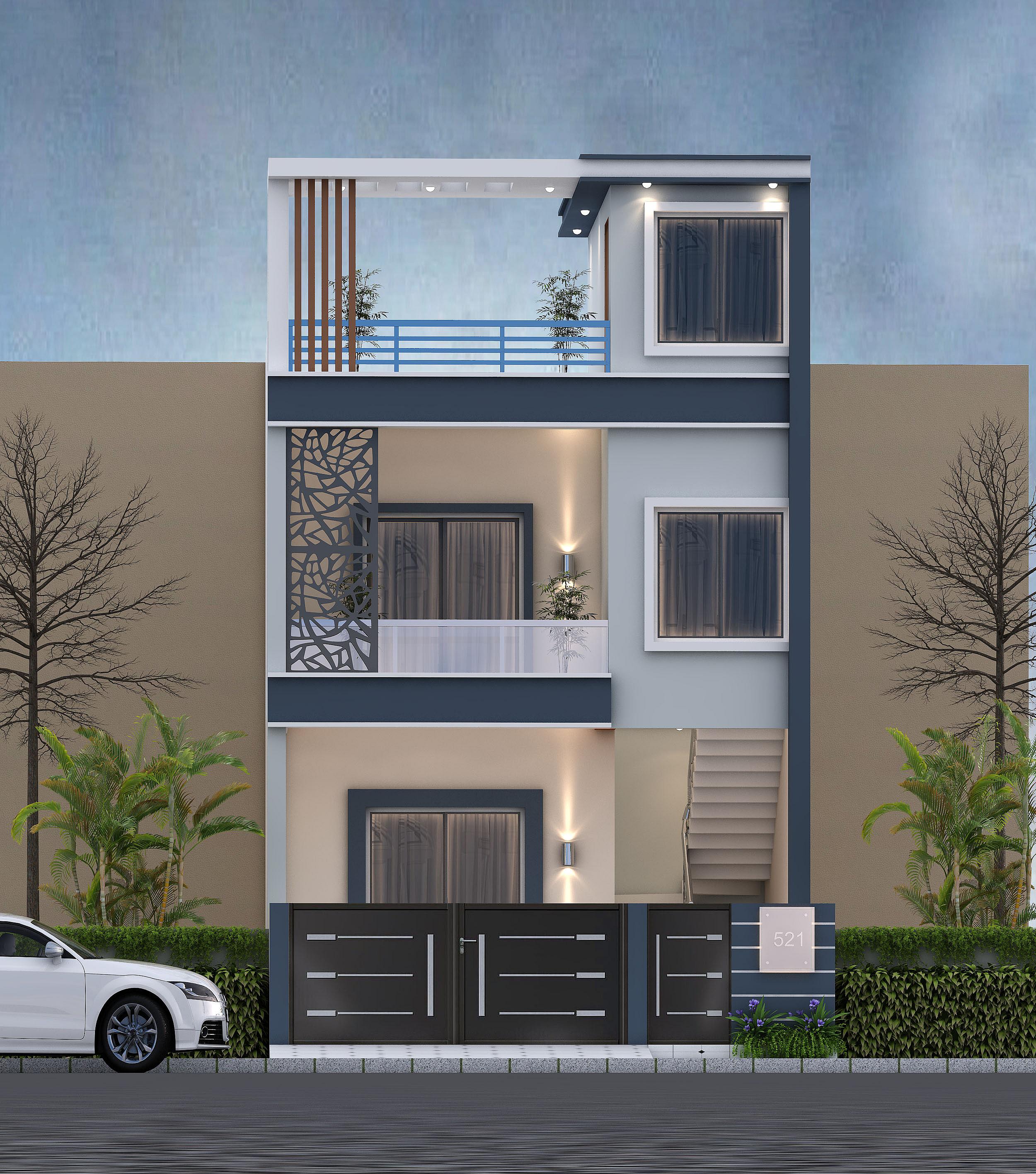 20X30 House Plan- 600 sq ft Residential House Design at Lucknow [UP]