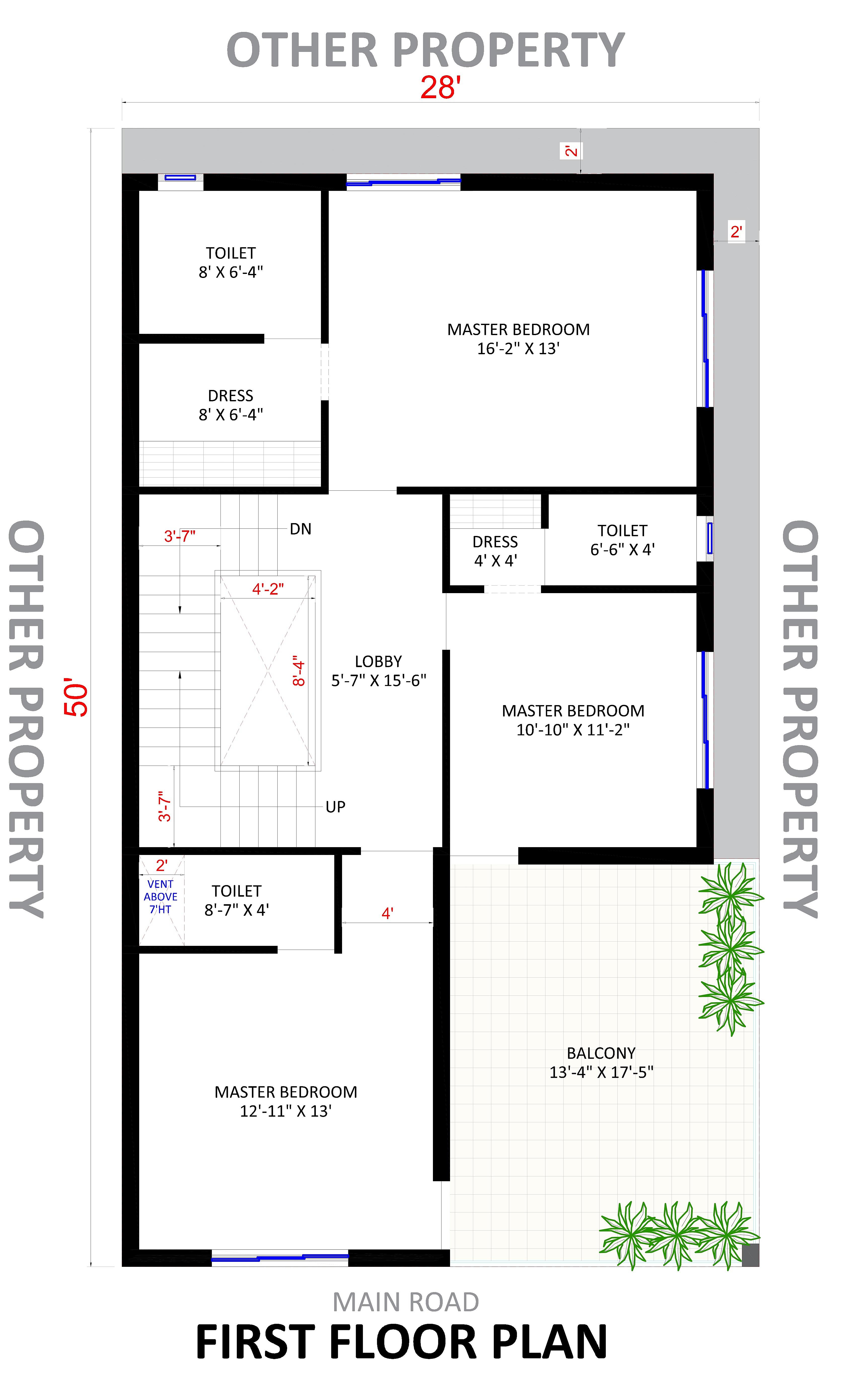 30X50 House Plan- 1500 sq ft Residential House Design at Chitaguppa thumbnail 2 — Project ID 6745
