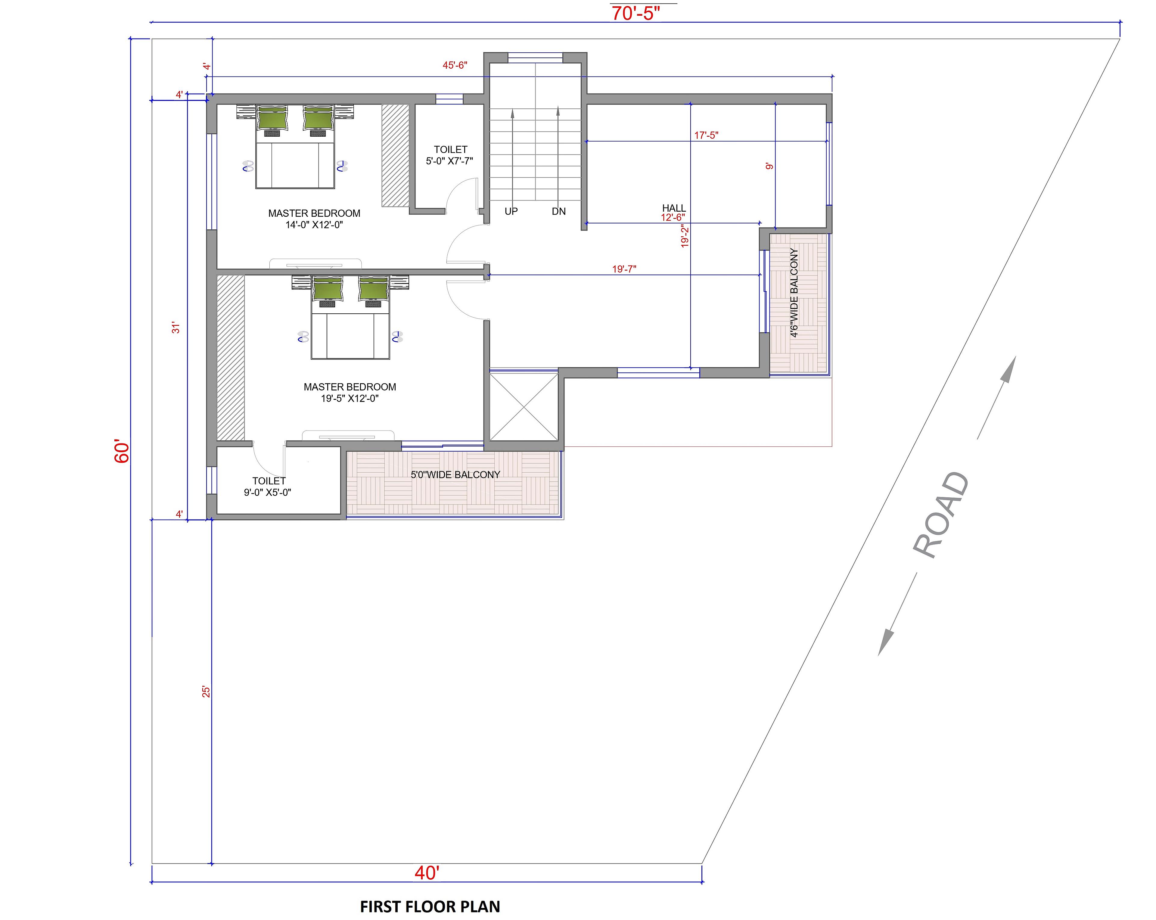 70X60 House plan- 4200 sq ft Residential House Design at Pasighat thumbnail 3 — Project ID 6747