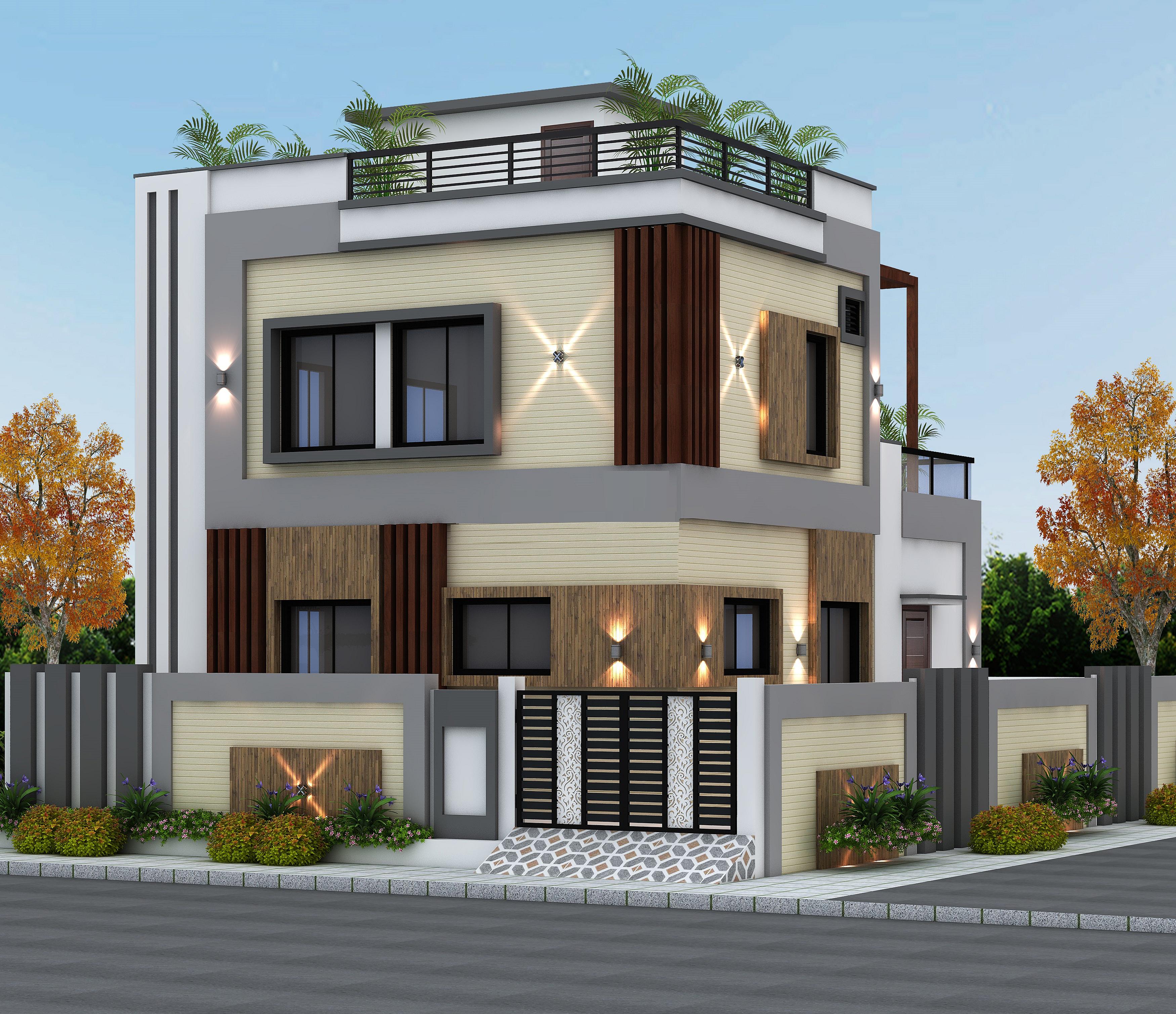 36X66 House Plan- 2376 sq ft Residential House Design at Bangalore