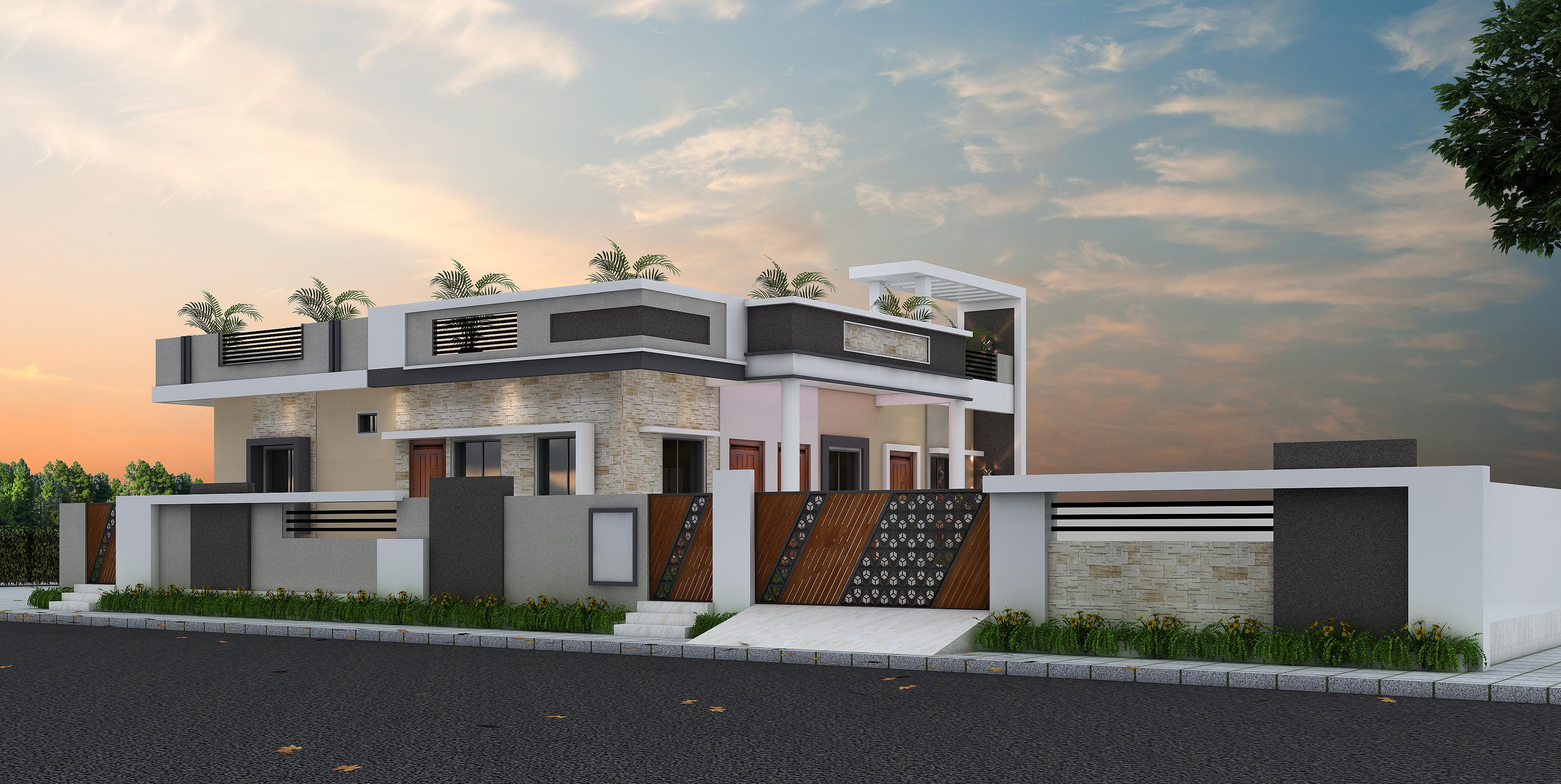 84X48 House Plan- 4032 sq ft Residential Cum Commercial House Design at Kotdwara thumbnail 1 — Project ID 6779