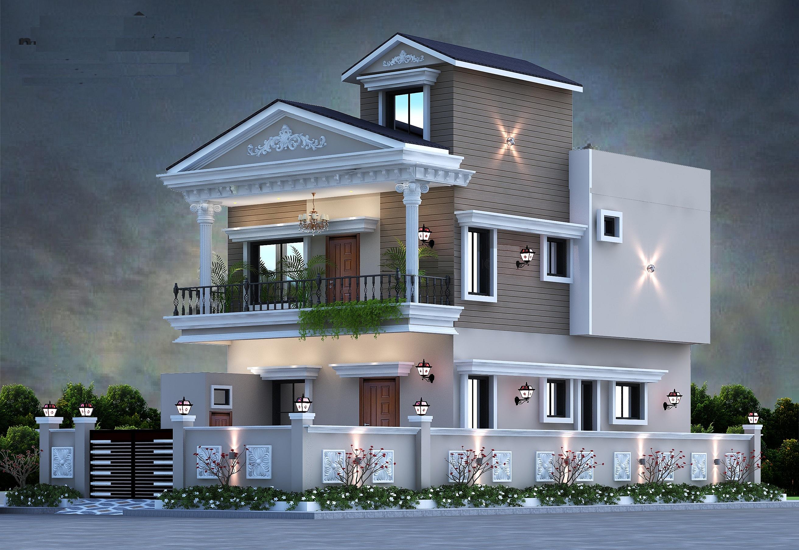 25X57 House Plan- 1425 sq ft Residential House Design at Gandhinagar [GJ]