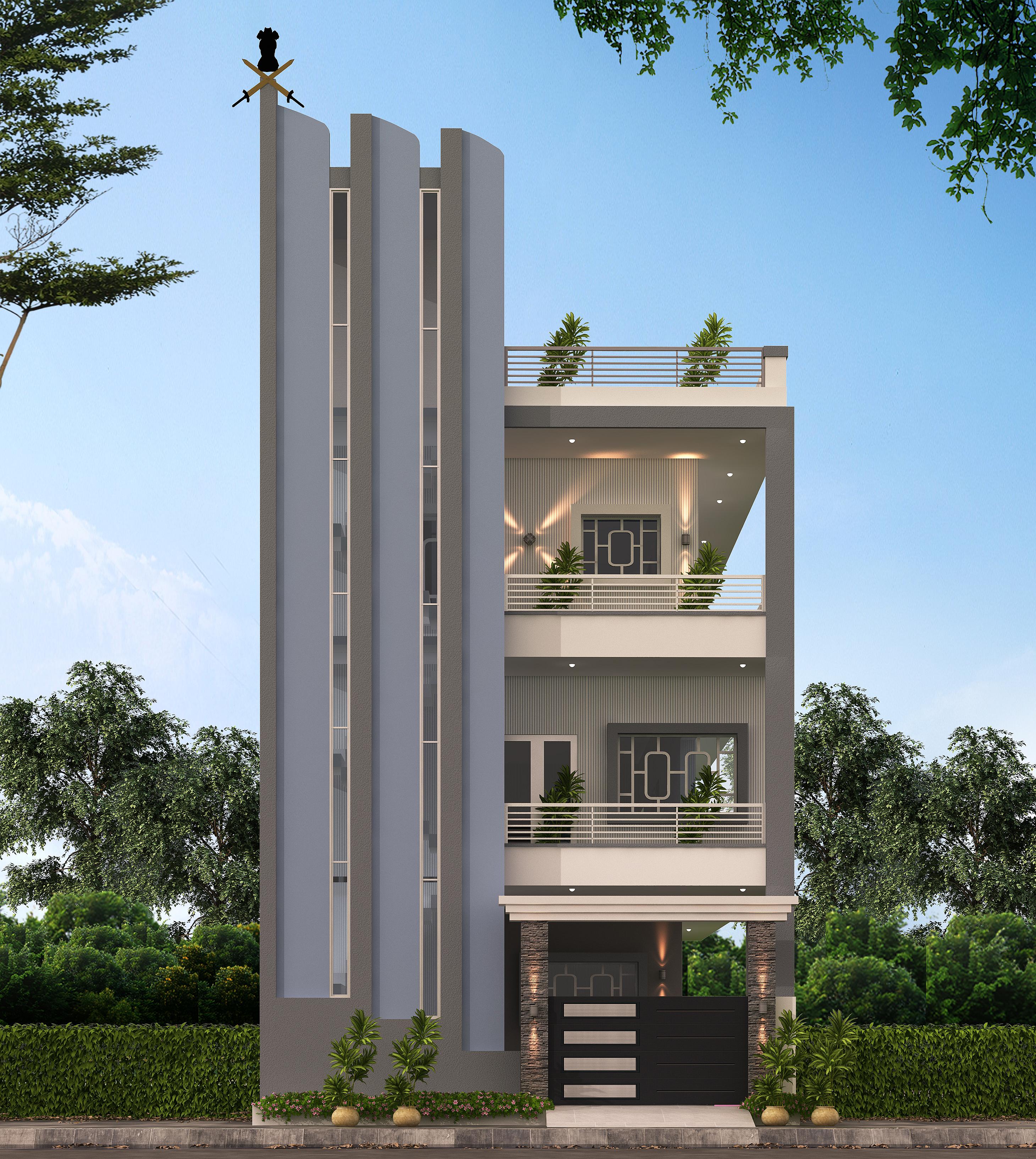 25X50 House lan- 1250 sq ft Residential House Design at Puttur thumbnail 1 — Project ID 6783