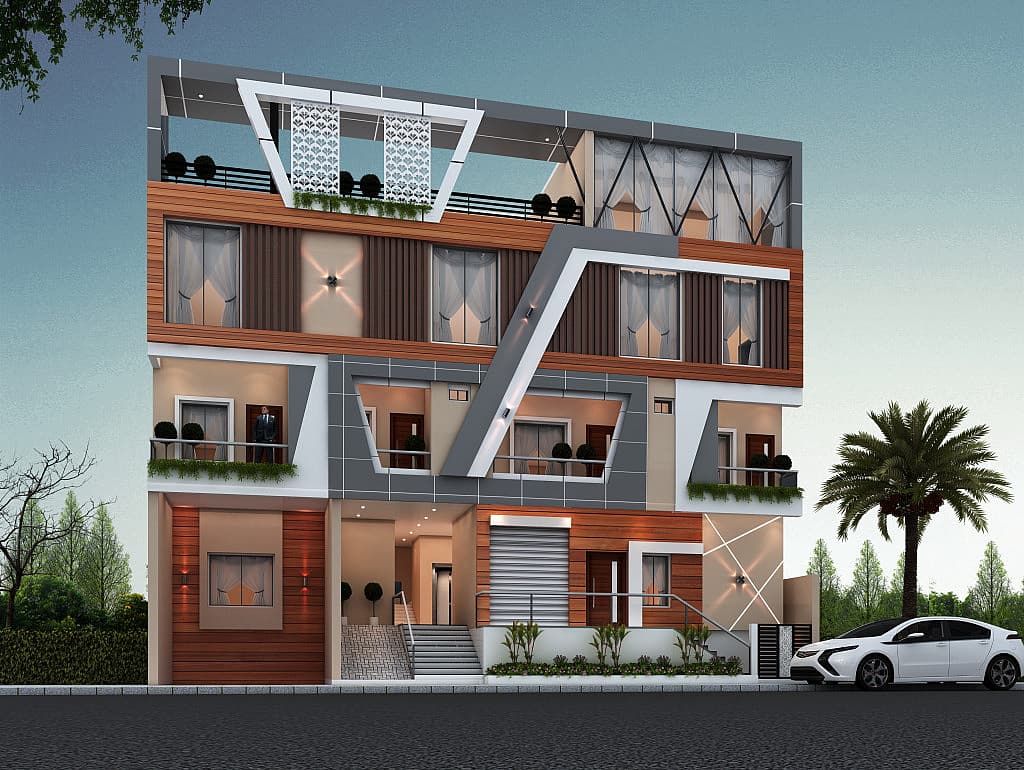60X40 Hospital Plan- 2400 sq ft Residential Cum Commercial House Design at Kalaburgi [KA]