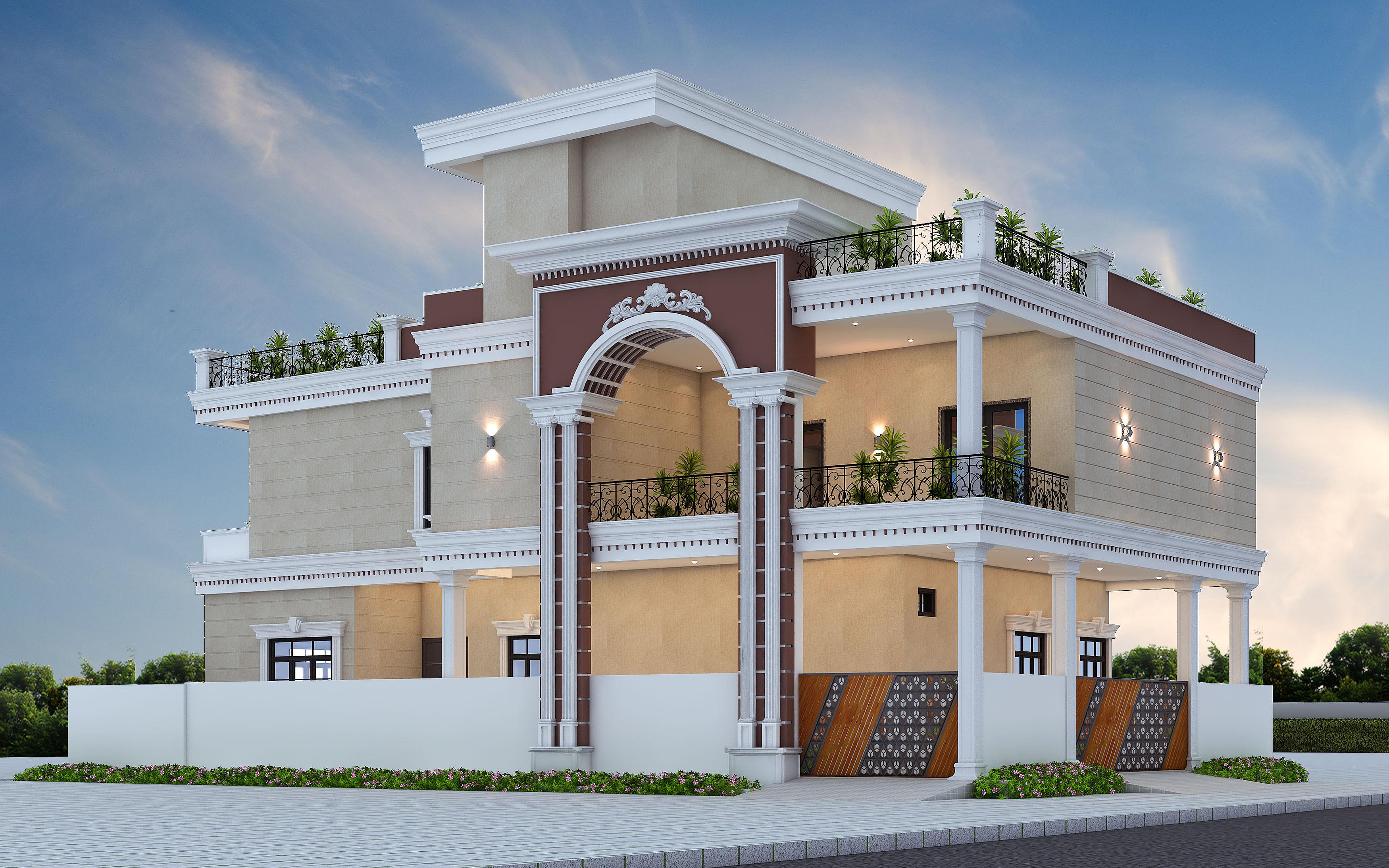 38X60 House Plan- 2280 sq ft Residential House Design at Bangalore