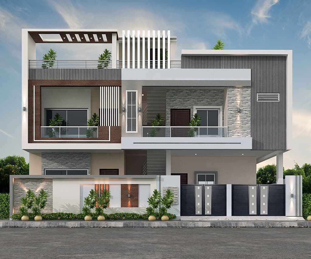 50X44 House Plan- 2200 sq ft Residential Cum Commercial House Design at Dhanbad [JH]
