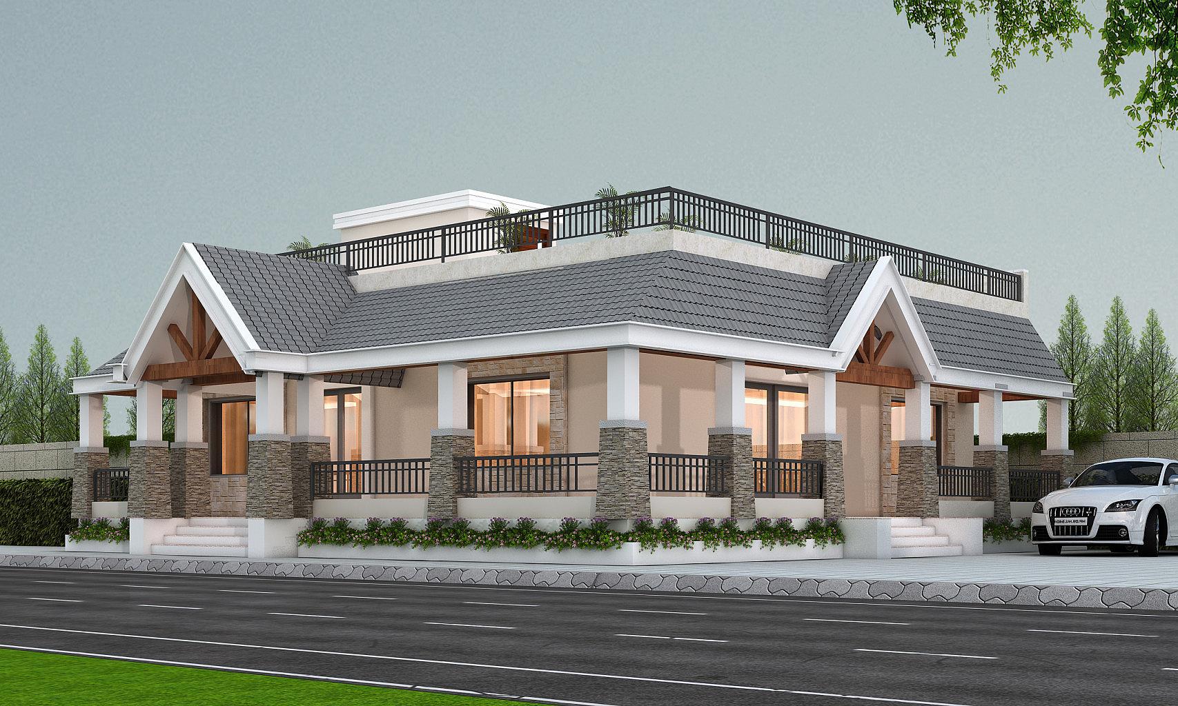 72X57 House Plan- 4104 sq ft Residential House Design at Chittorgah [RJ]