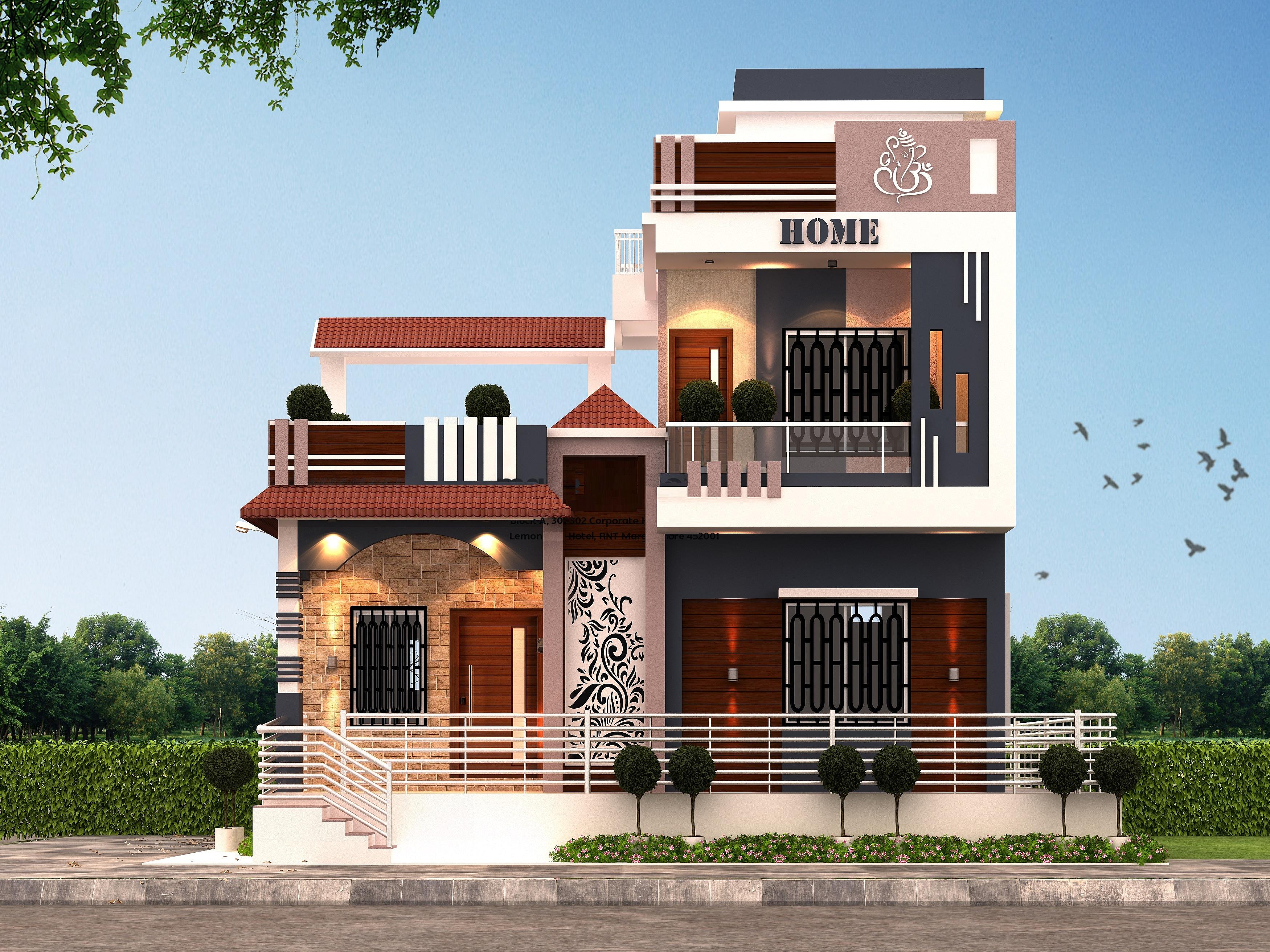 34X36 House Plan- 1224 sq ft Residential House Design at Nashik [MH]