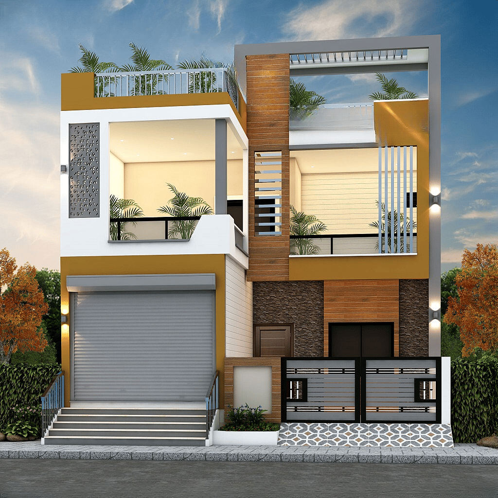 30X60 House With Shop Plan- 1800 sq ft Residential Cum Commercial House Design at Shahdol [MP]
